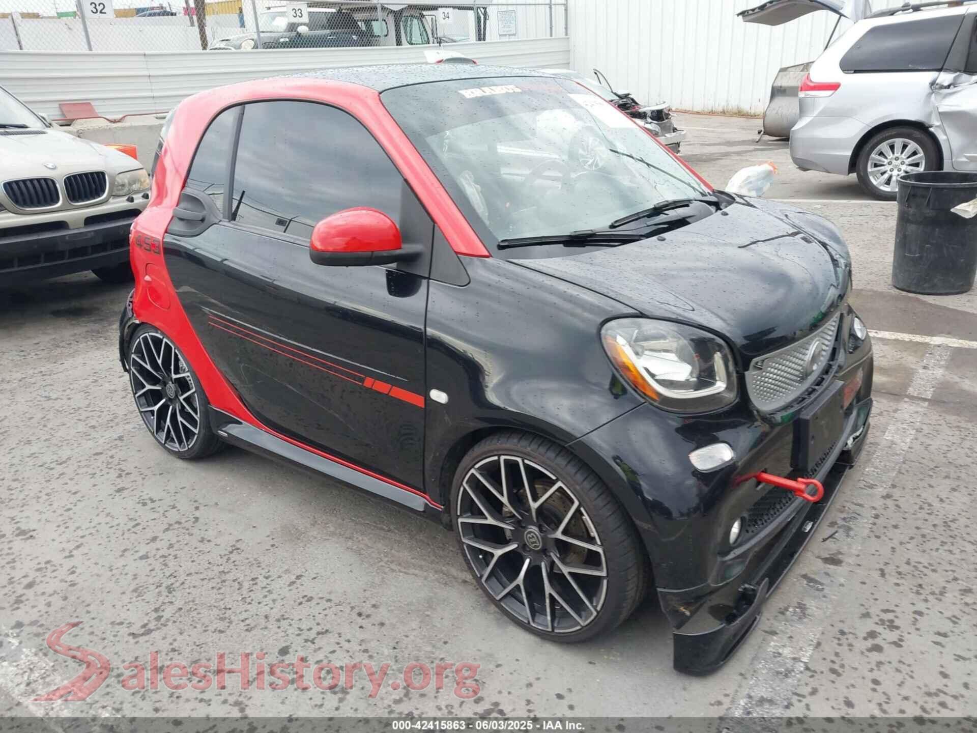 2016 SMART FORTWO — VIN WMEFJ5DA0GK076079
