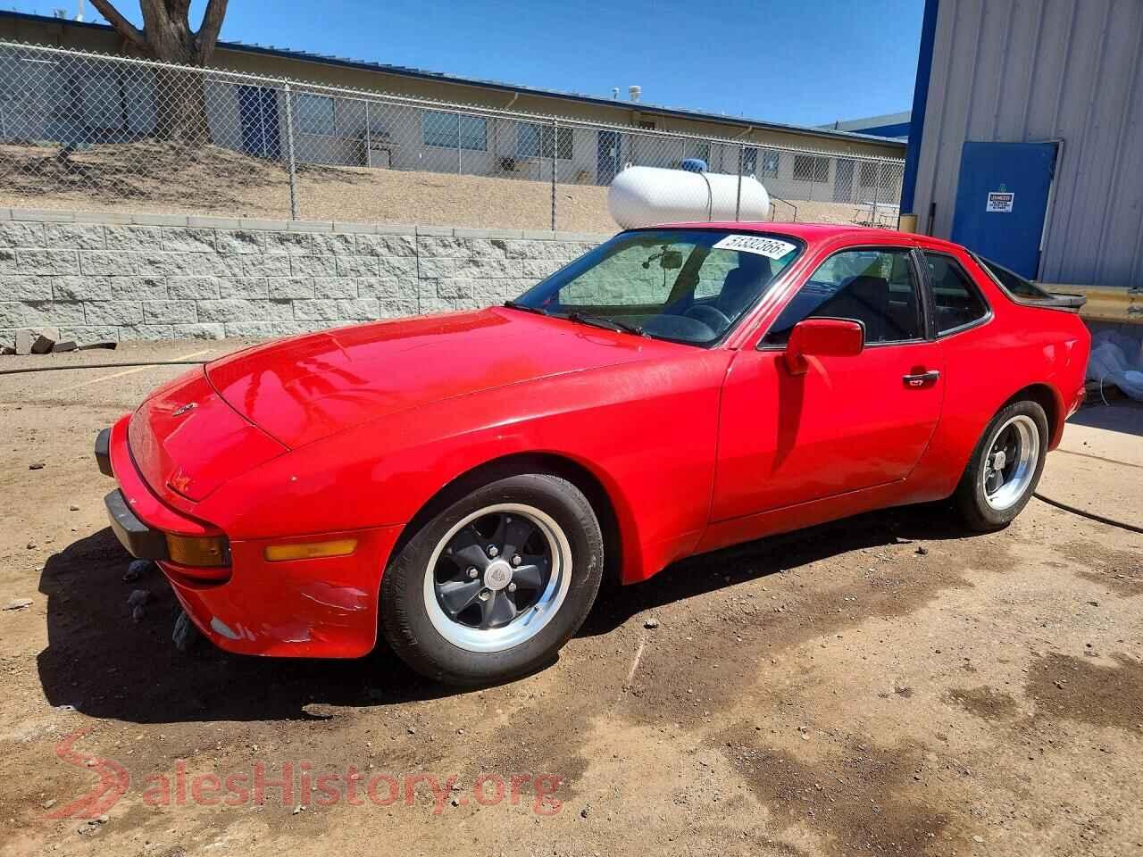 1986 PORSCHE 944 — VIN WP0AA0941GN453967