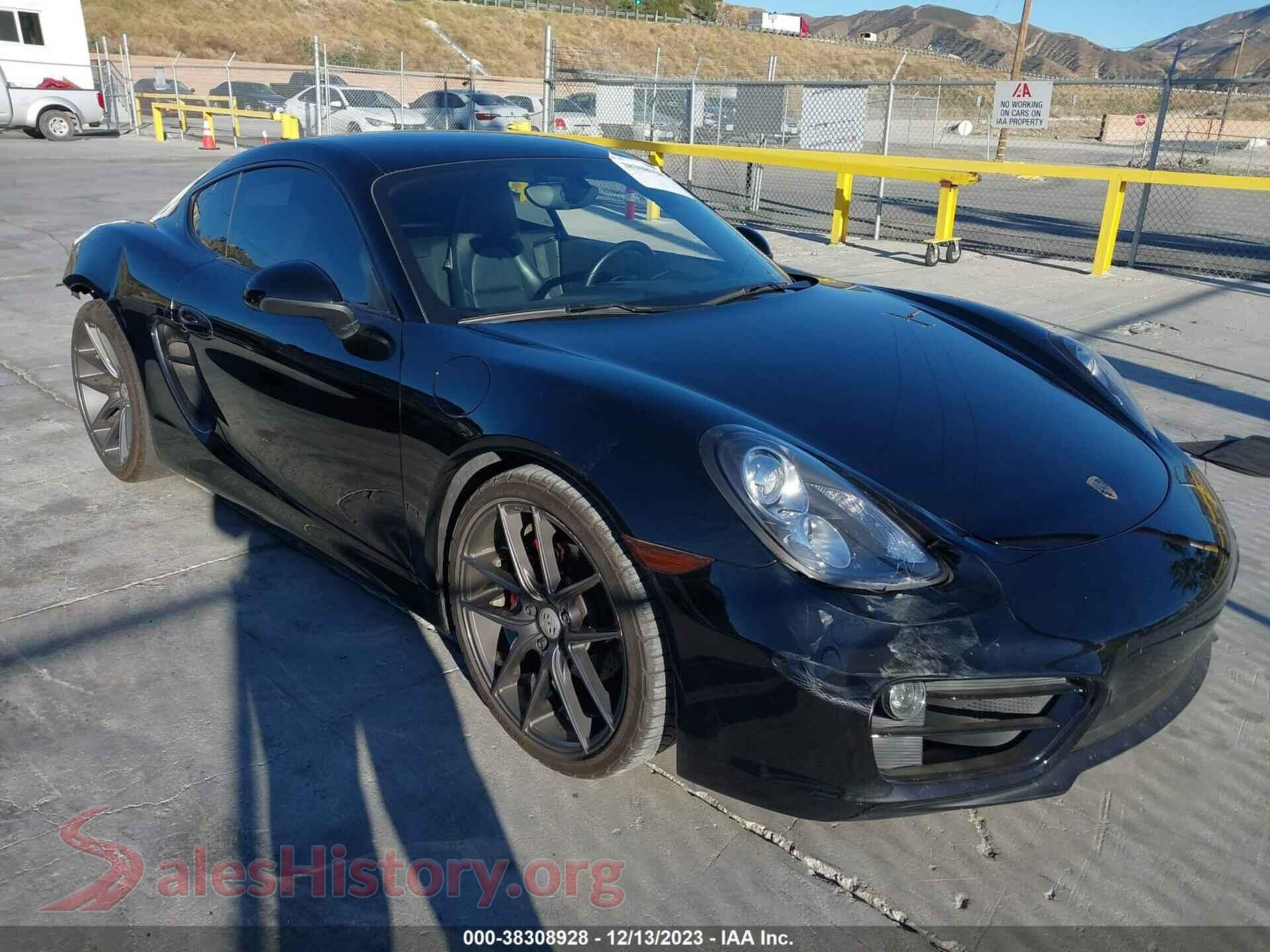 2014 PORSCHE CAYMAN — VIN WP0AA2A82EK173032