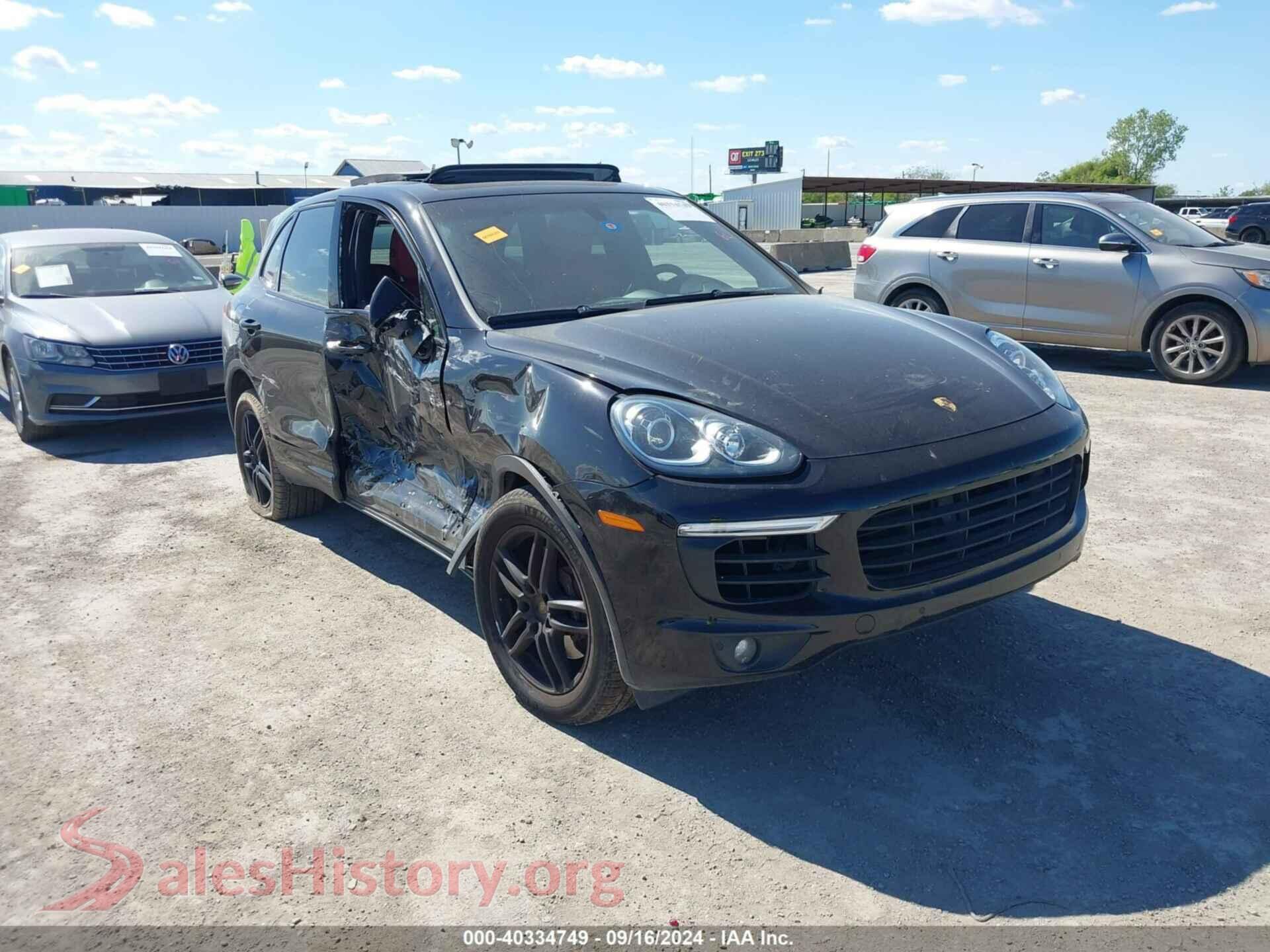 2016 PORSCHE CAYENNE — VIN WP1AA2A20GLA10788