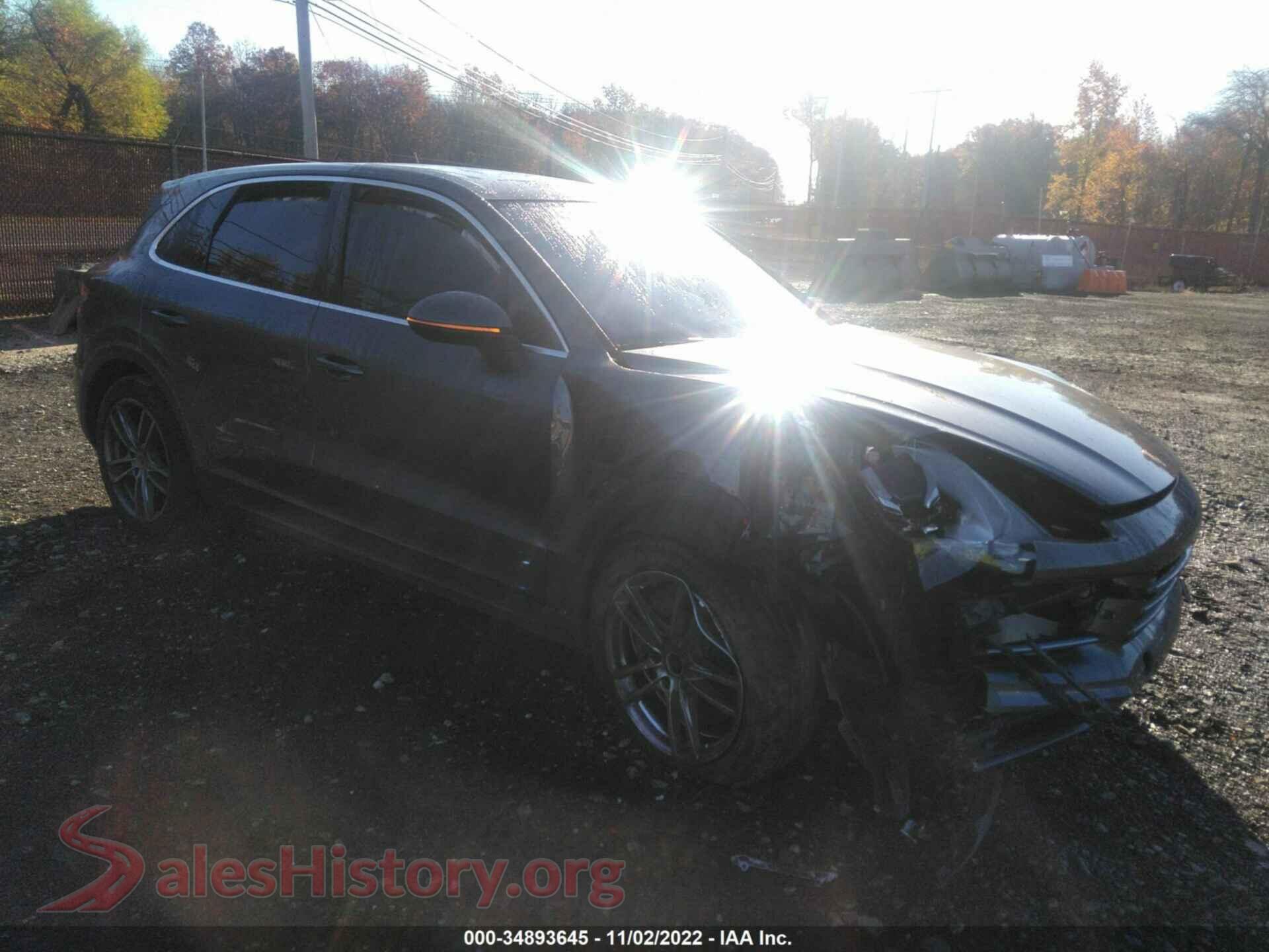 2019 PORSCHE CAYENNE — VIN WP1AB2AY9KDA63736