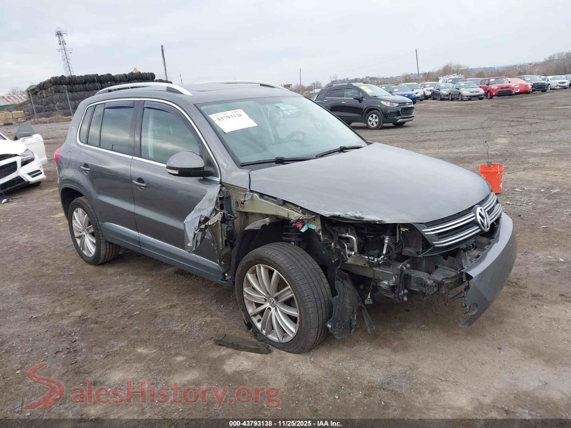 2014 VOLKSWAGEN TIGUAN — VIN WVGAV3AXXEW568257