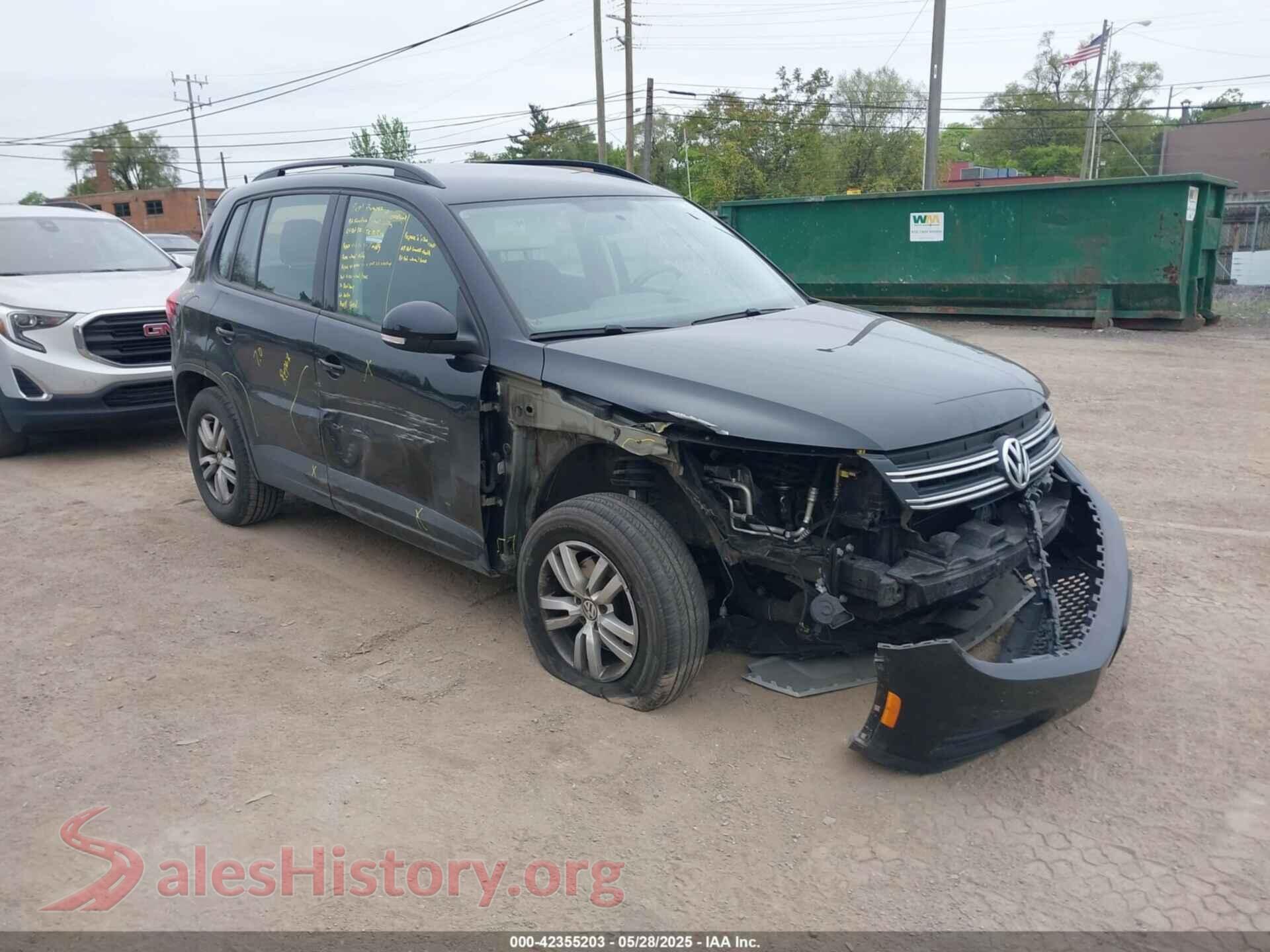 2015 VOLKSWAGEN TIGUAN — VIN WVGBV7AX6FW575879