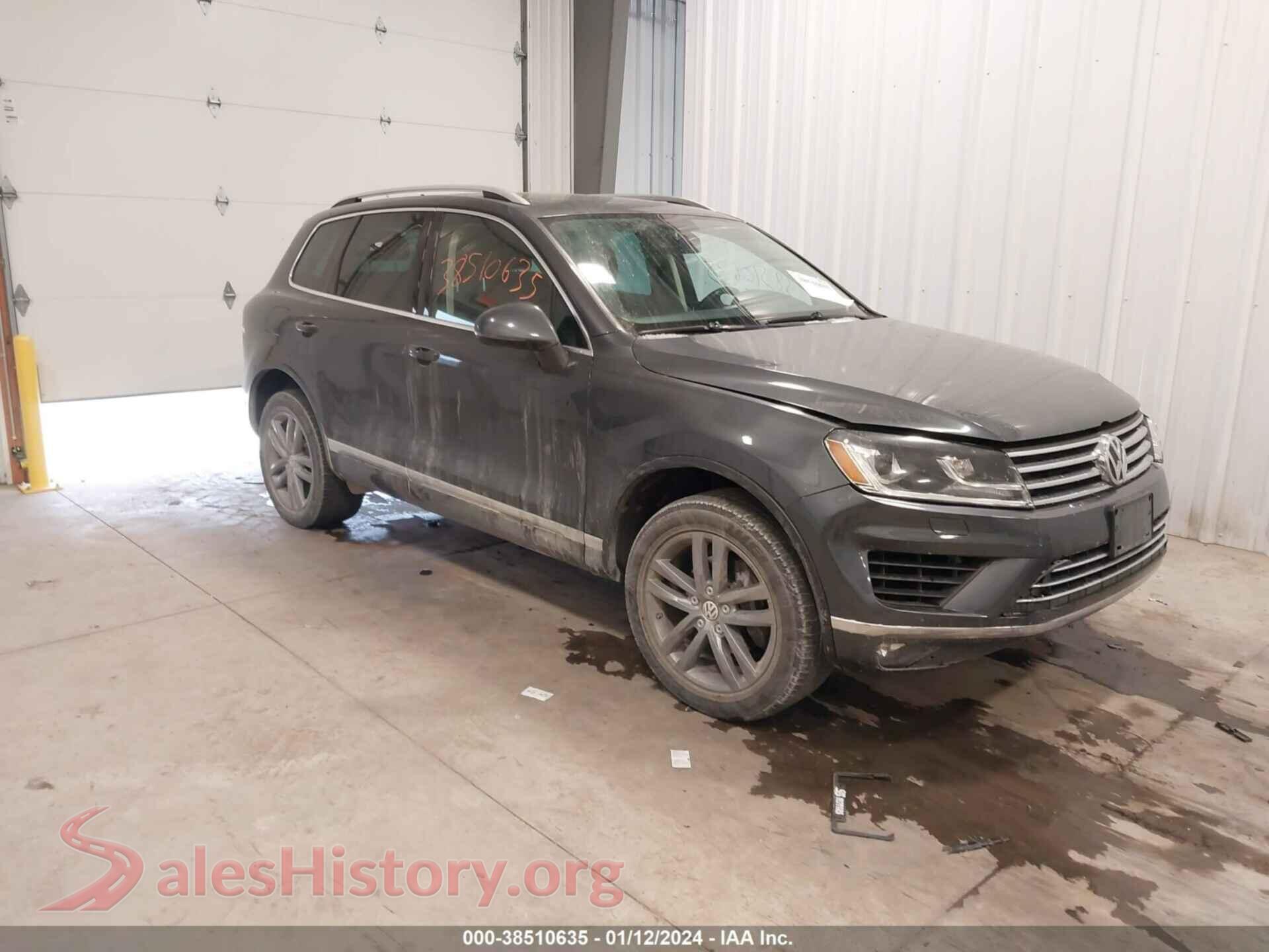 2016 VOLKSWAGEN TOUAREG — VIN WVGEF9BP7GD000787
