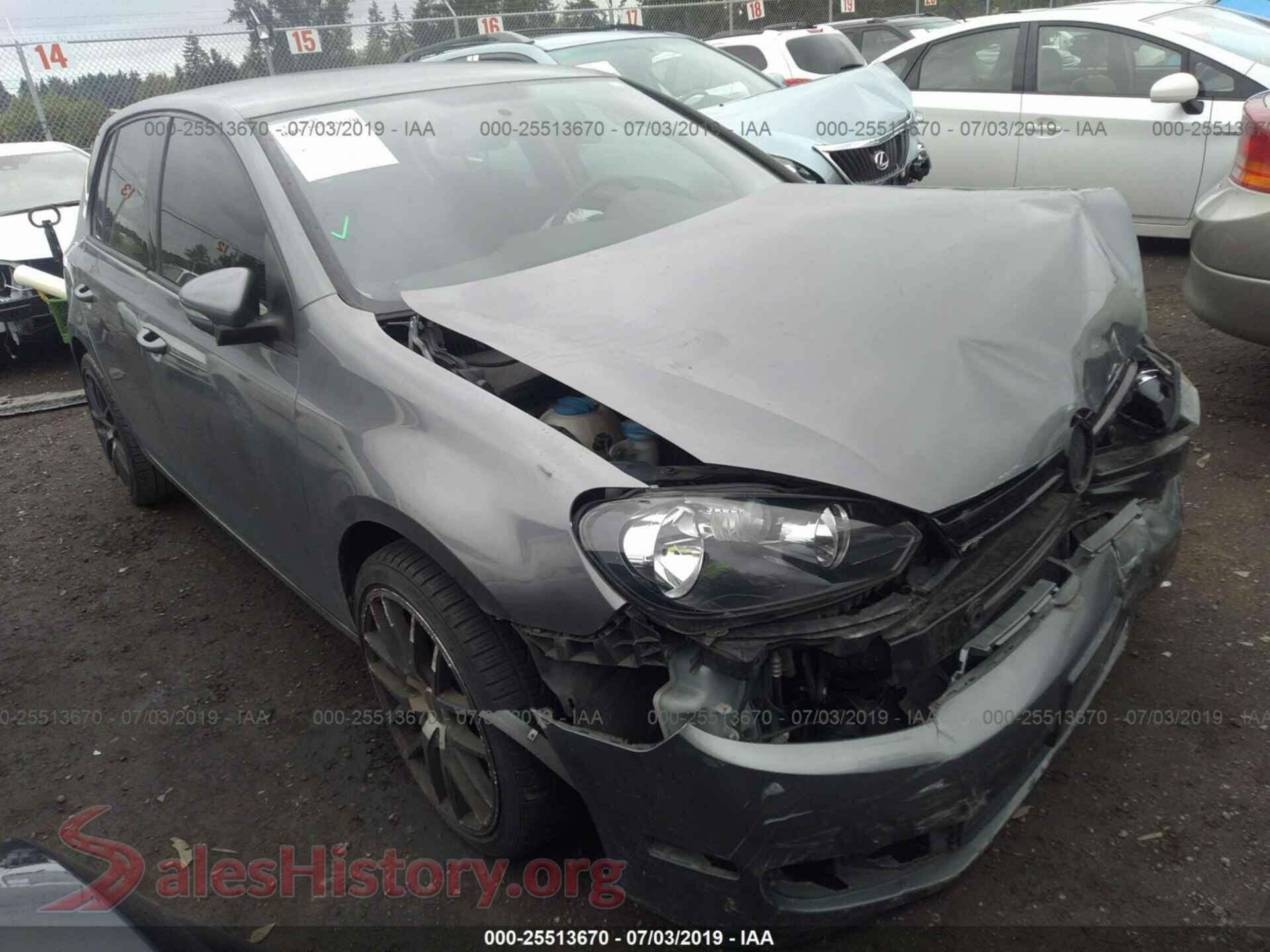 2011 VOLKSWAGEN GOLF — VIN WVWDB7AJ3BW319159