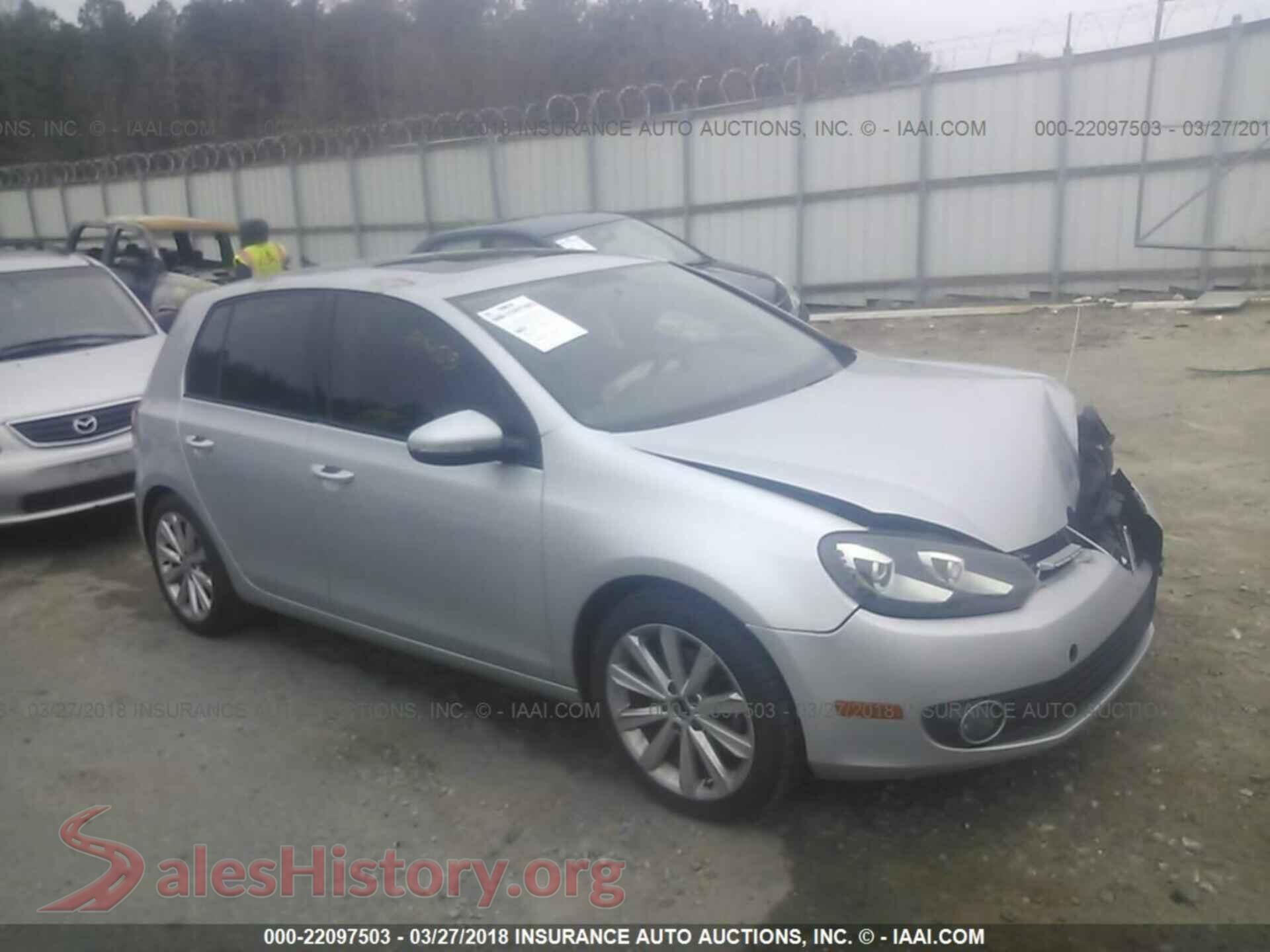 2012 Volkswagen Golf — VIN WVWDM7AJ8CW318200