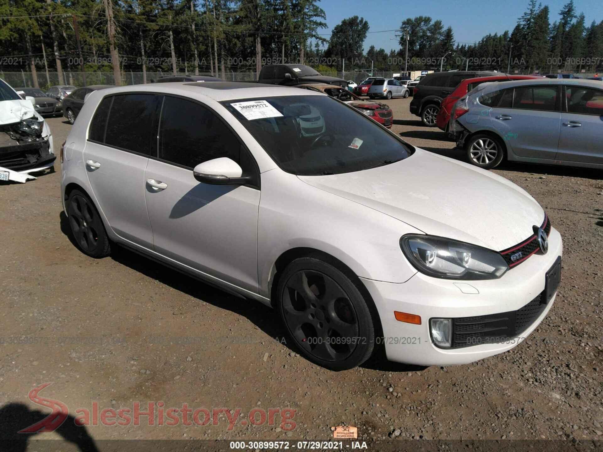 2011 VOLKSWAGEN GTI — VIN WVWHV7AJ3BW104826