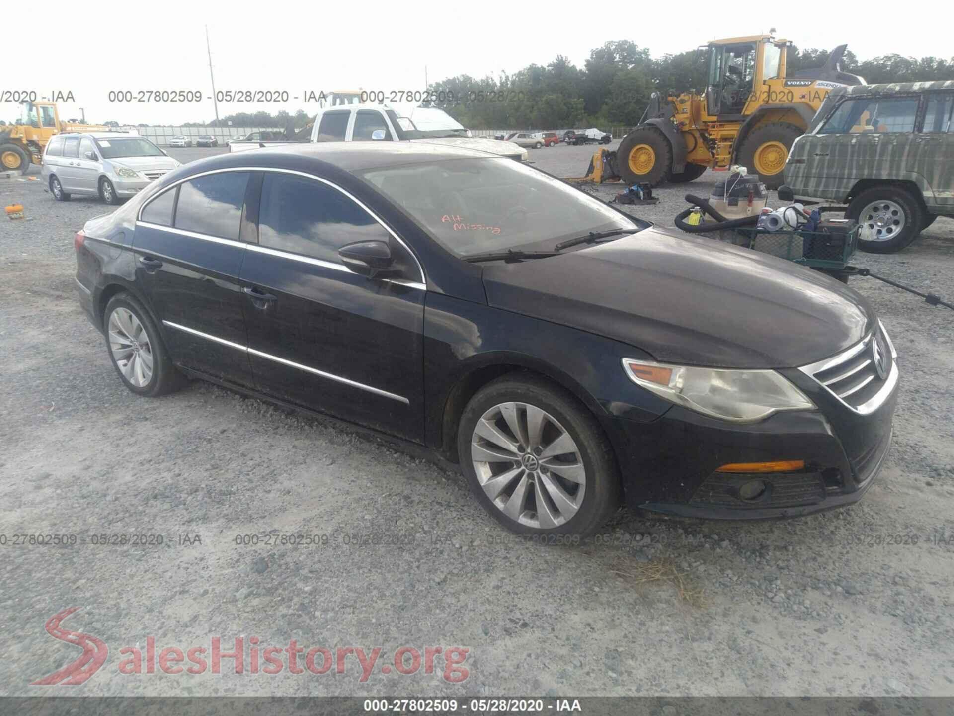 2010 VOLKSWAGEN CC — VIN WVWML7AN6AE507789
