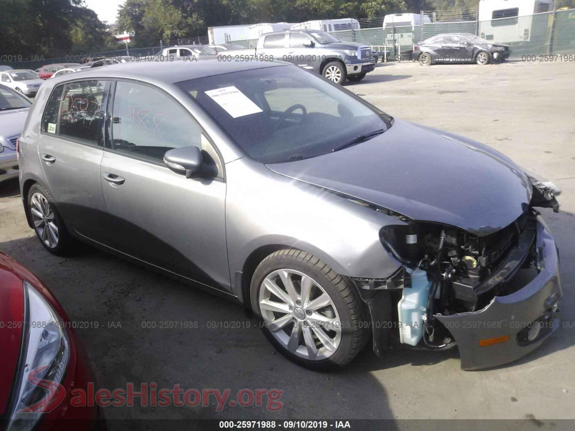 2012 VOLKSWAGEN GOLF — VIN WVWNM7AJ0CW336212