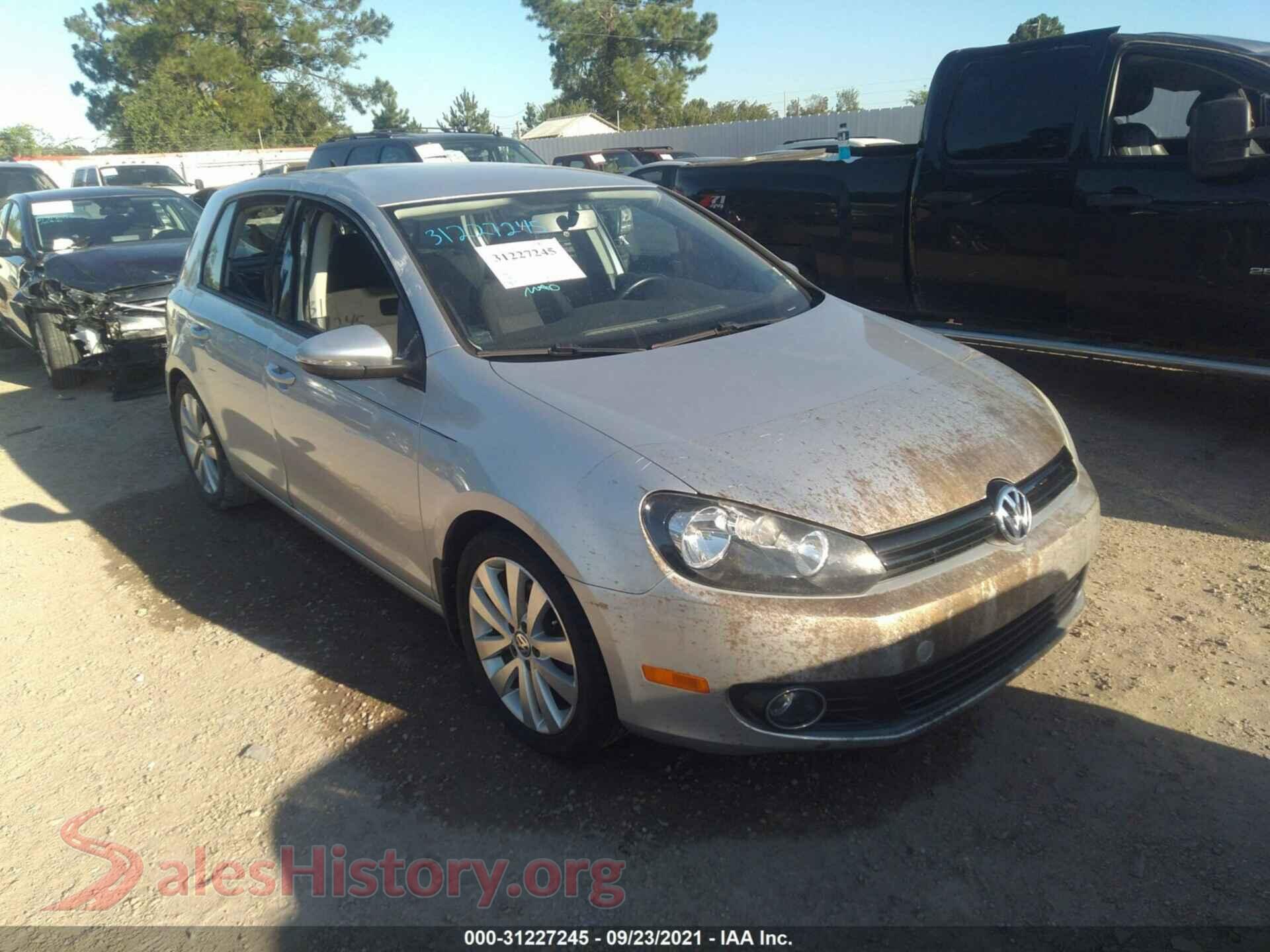 2012 VOLKSWAGEN GOLF — VIN WVWNM7AJ1CW292673