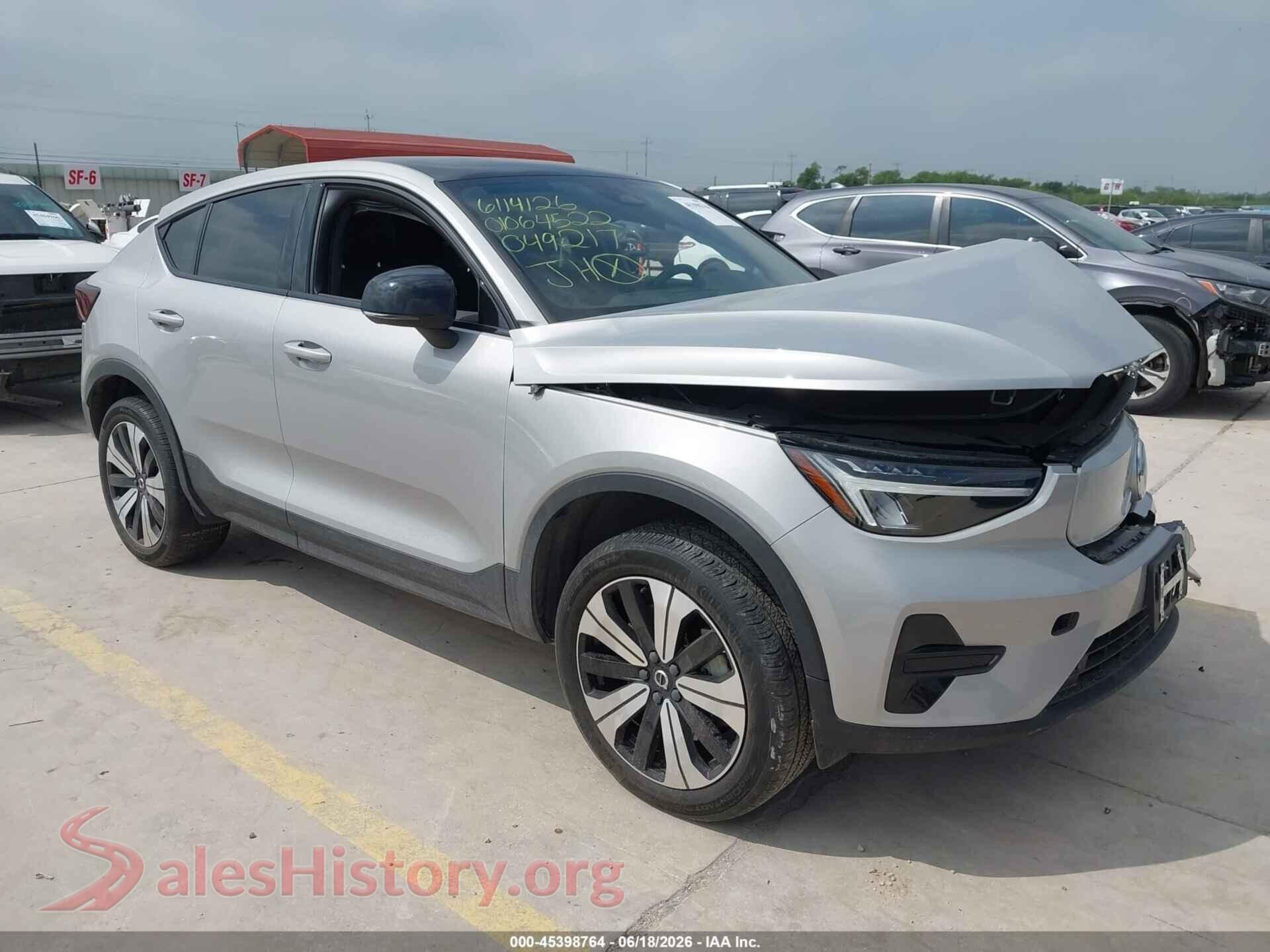 2023 VOLVO C40 RECHARGE PURE ELECTRIC — VIN YV4ED3GK6P2049217