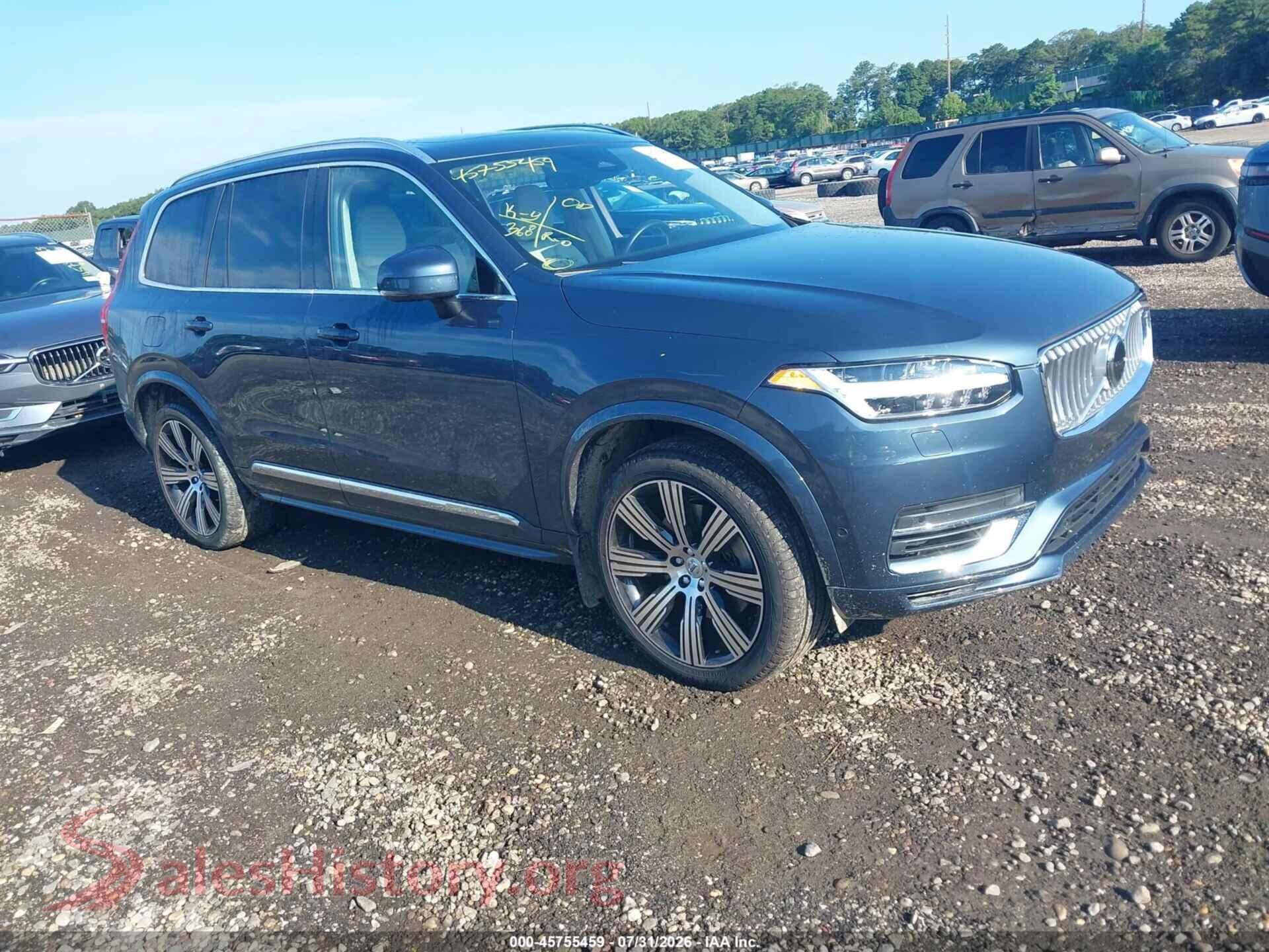 2023 VOLVO XC90 RECHARGE PLUG-IN HYBRID — VIN YV4H60CN7P1937051