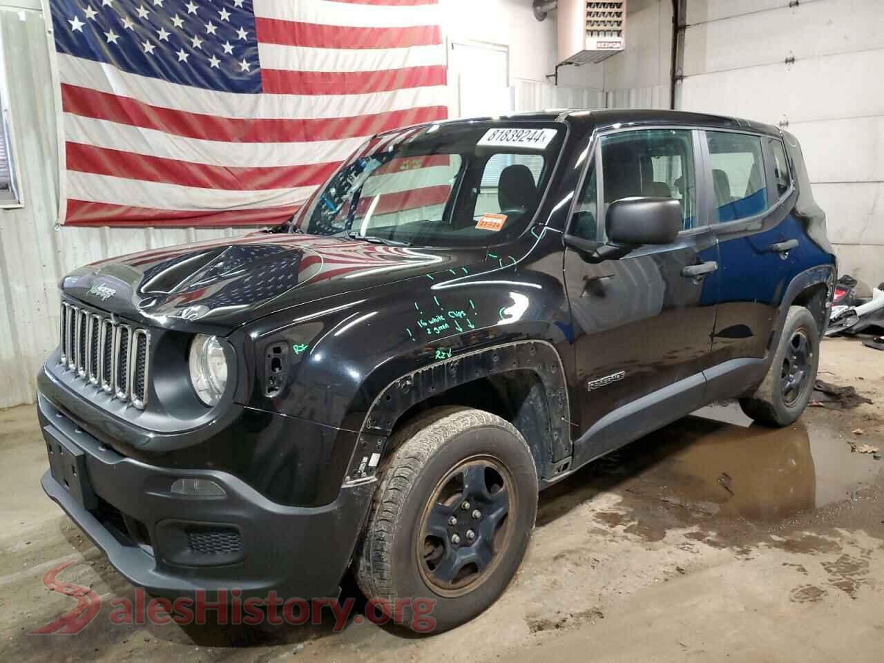 2017 JEEP RENEGADE — VIN ZACCJBAB6HPG14658