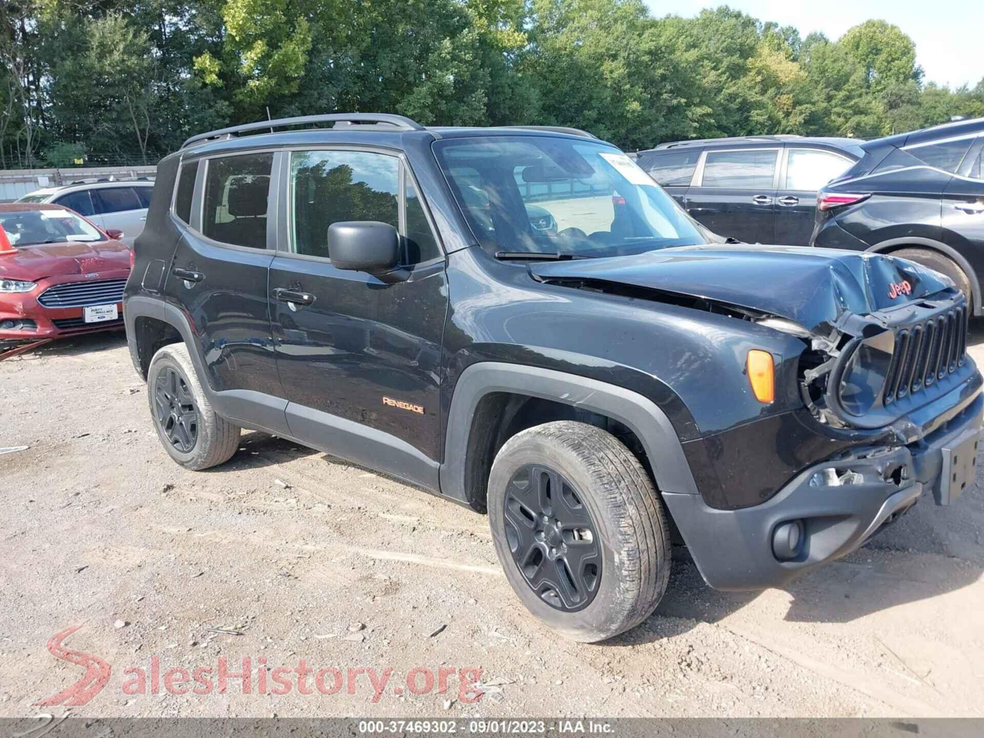 2018 JEEP RENEGADE — VIN ZACCJBAB9JPH68125