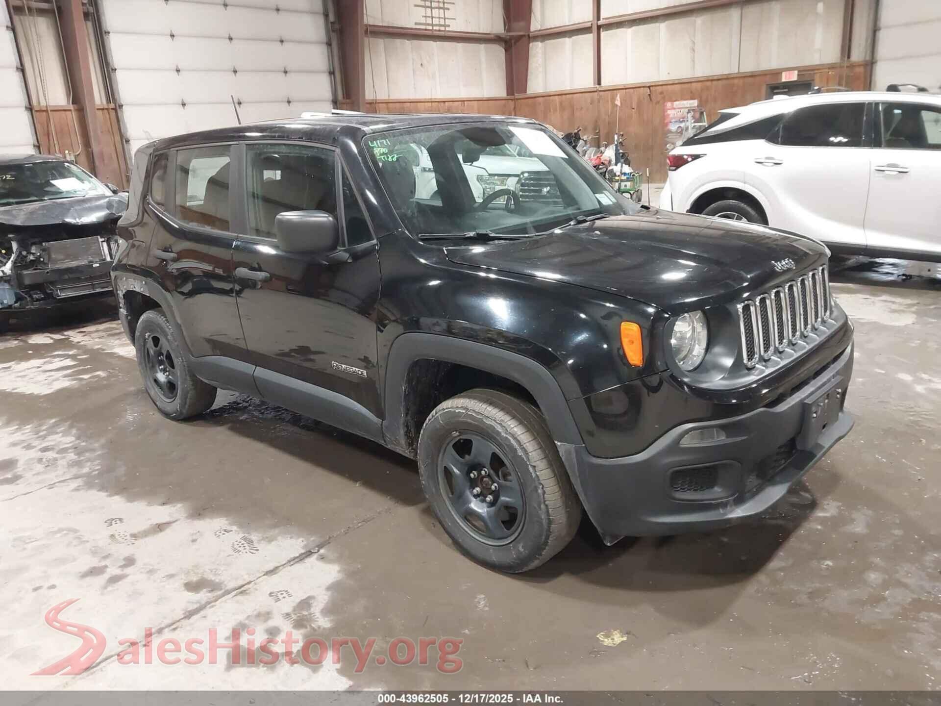 2018 JEEP RENEGADE — VIN ZACCJBAB9JPH99200