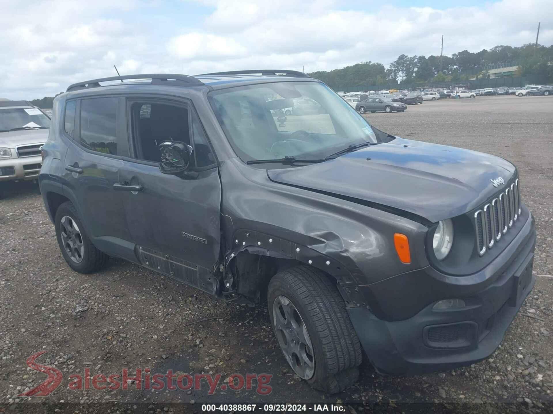 2016 JEEP RENEGADE — VIN ZACCJBAT9GPE18687