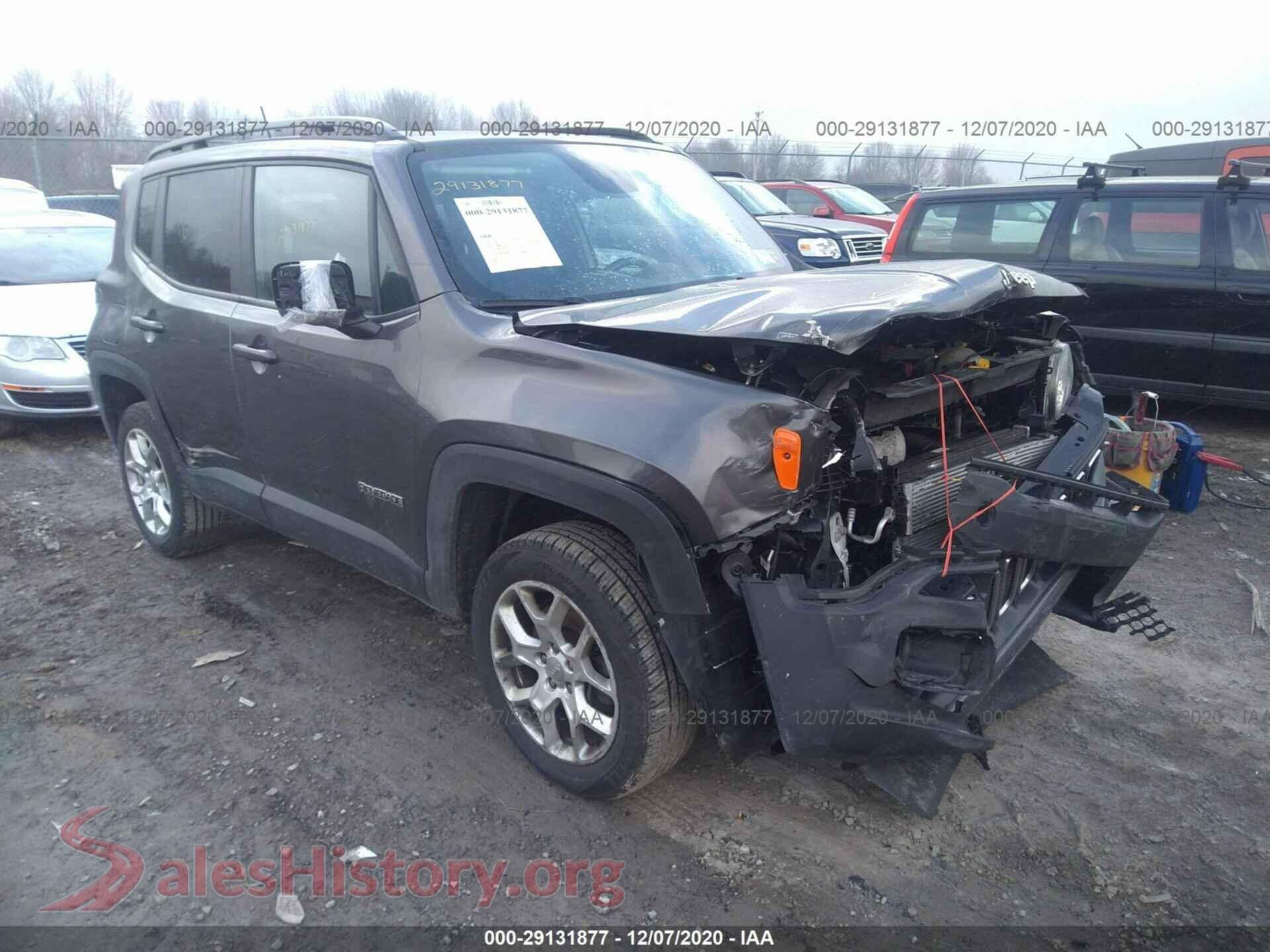 2018 JEEP RENEGADE — VIN ZACCJBBB4JPJ50447