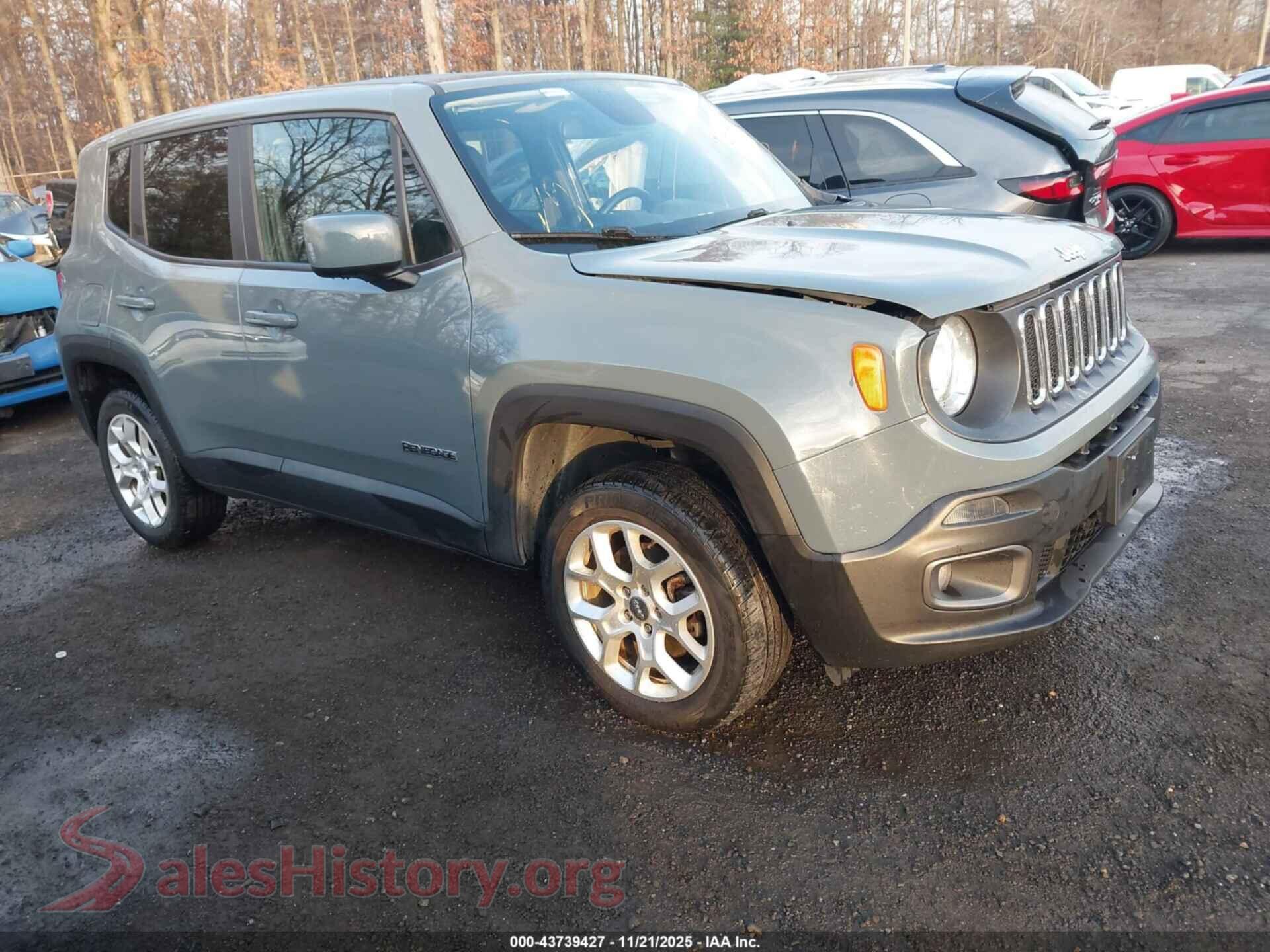 2018 JEEP RENEGADE — VIN ZACCJBBB6JPH03960