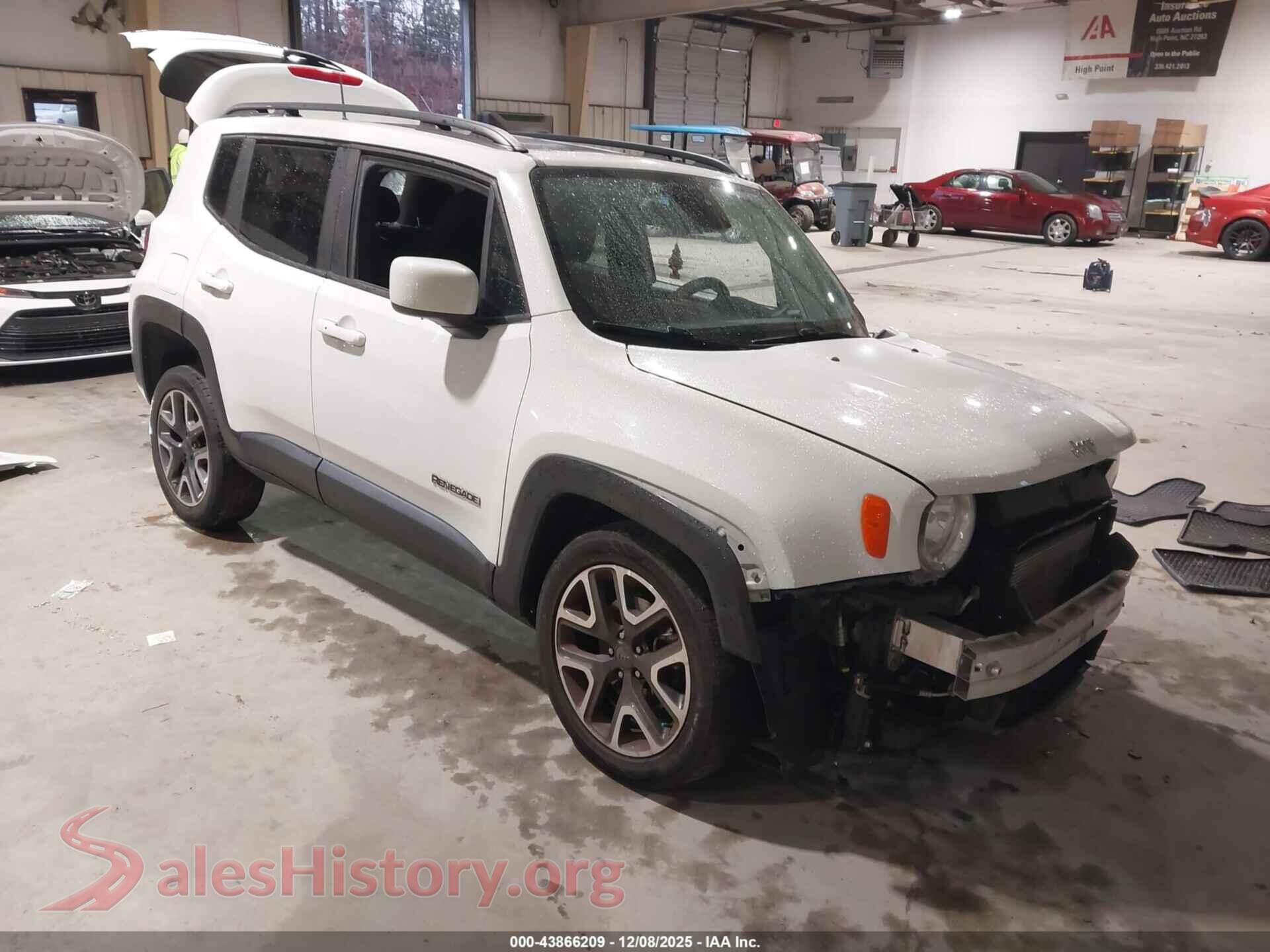 2018 JEEP RENEGADE — VIN ZACCJBBB6JPJ41944