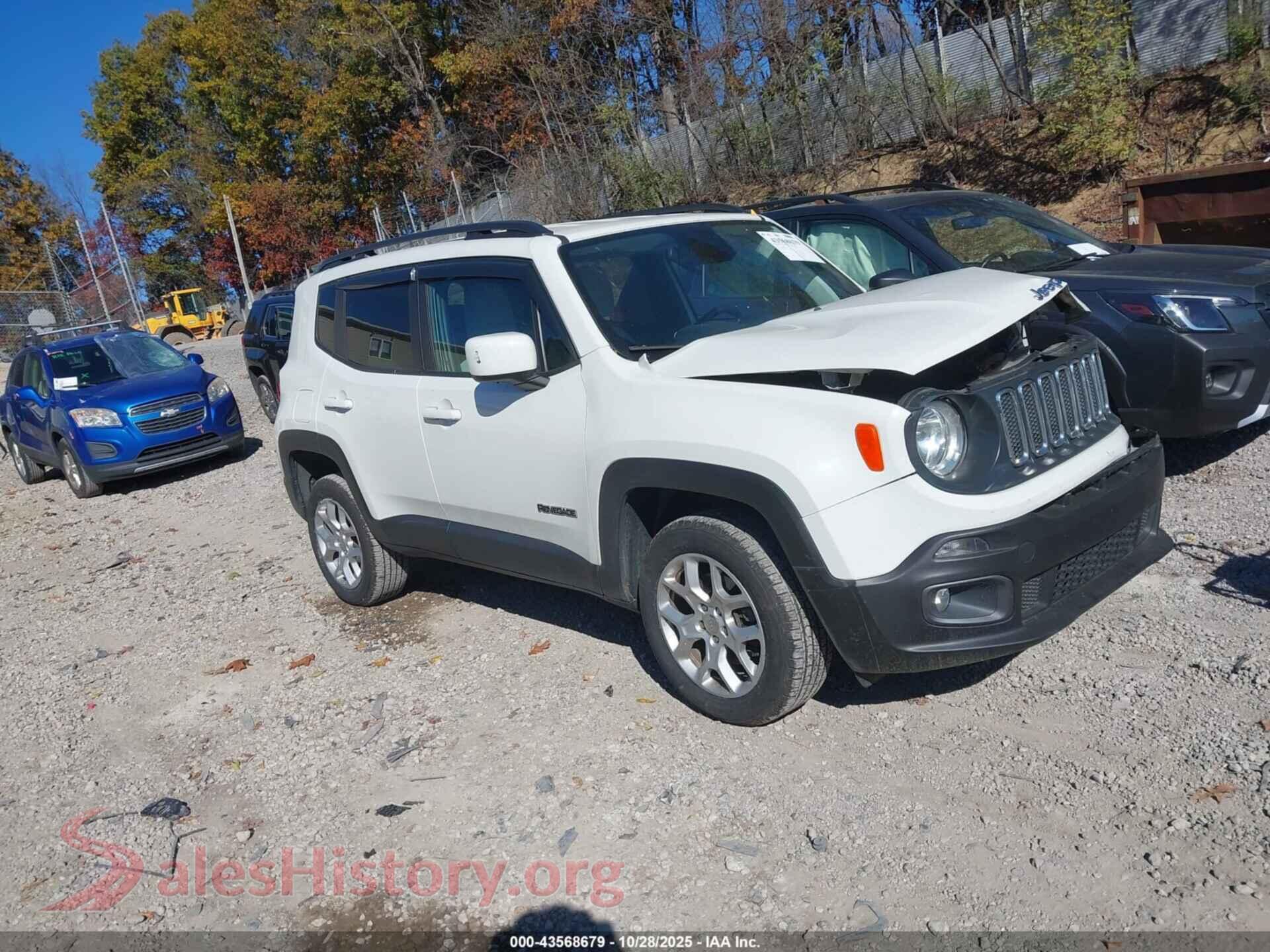 2018 JEEP RENEGADE — VIN ZACCJBBBXJPJ35161