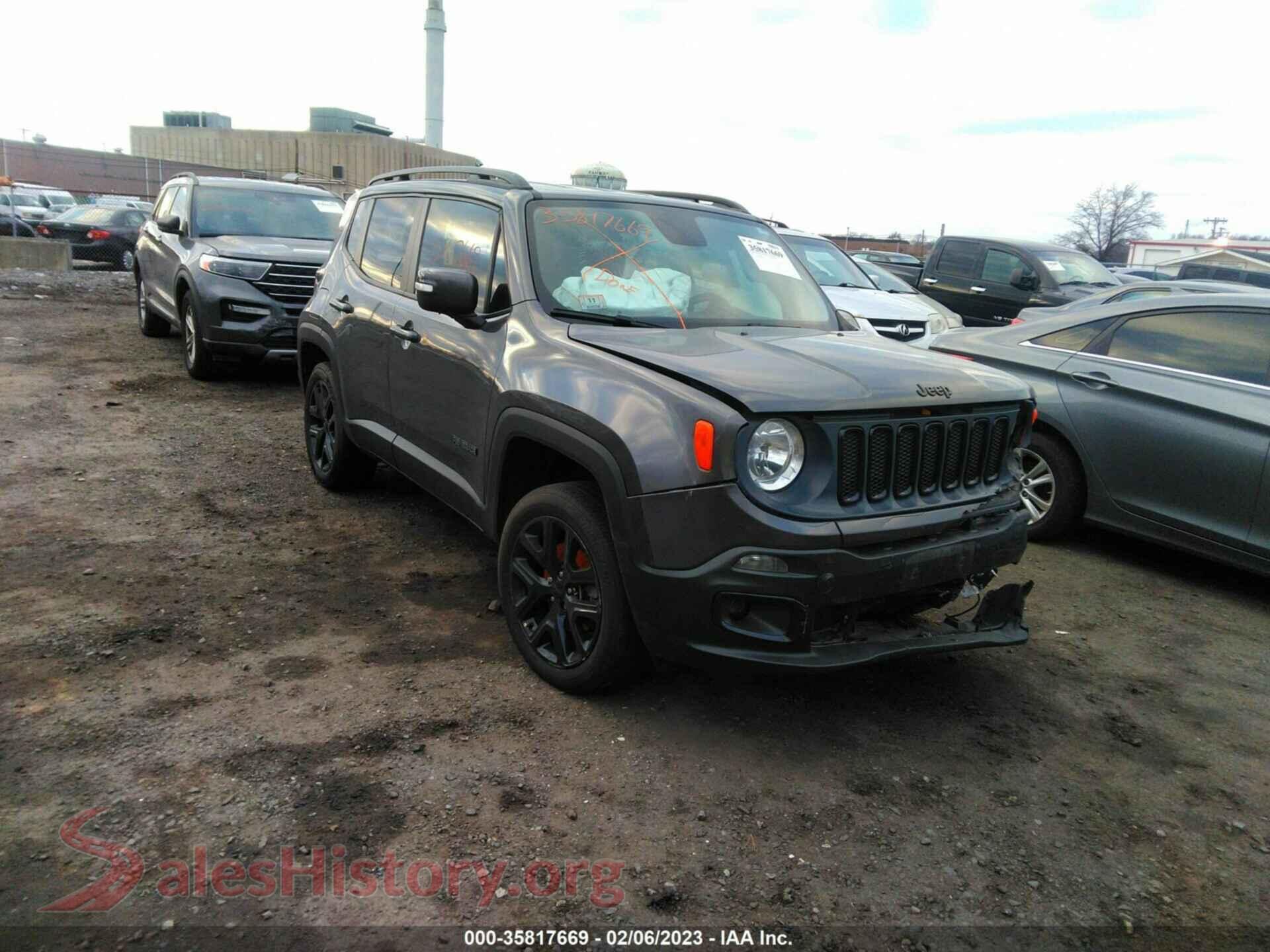 2016 JEEP RENEGADE — VIN ZACCJBBT5GPD62312
