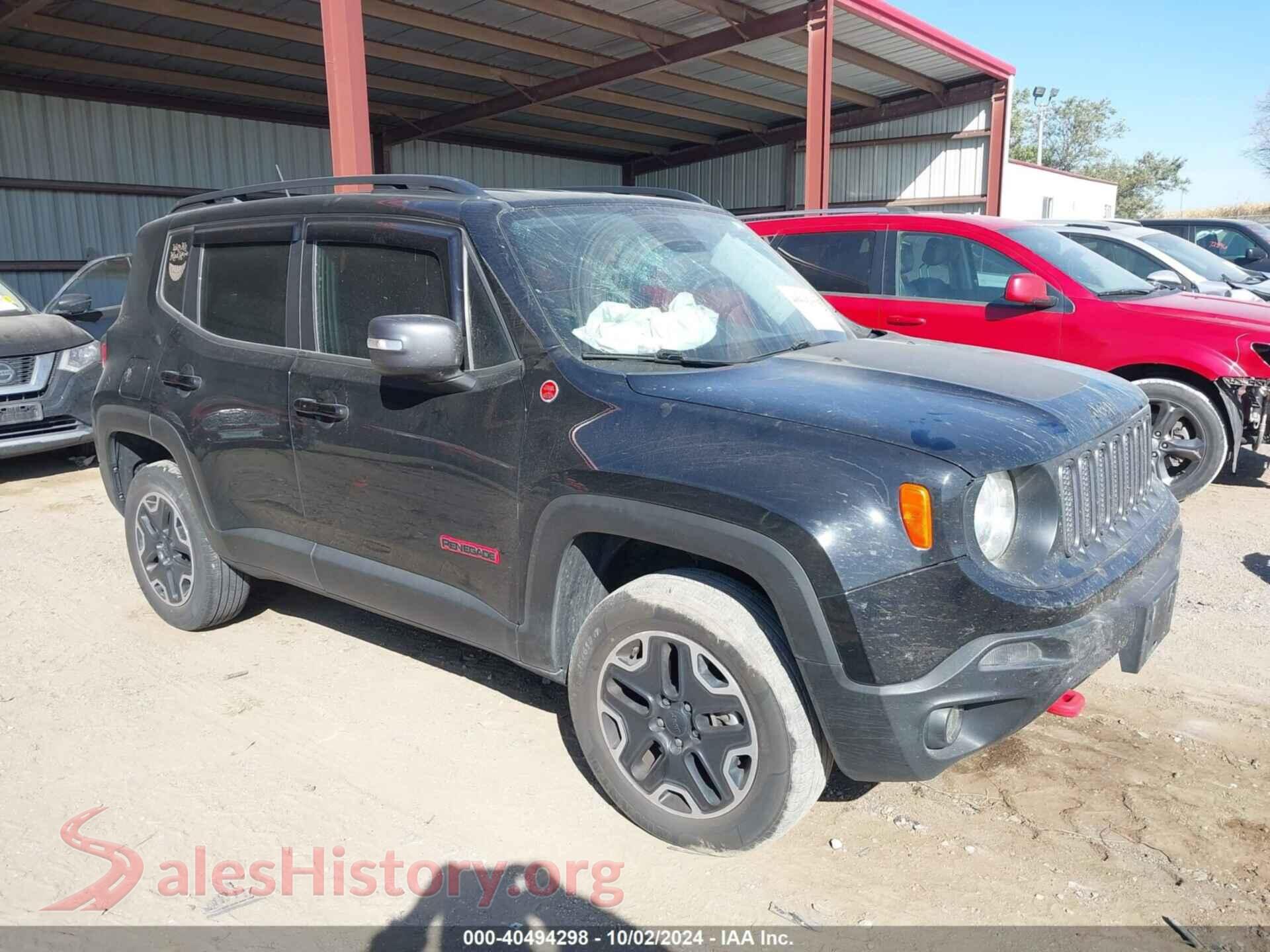 2017 JEEP RENEGADE — VIN ZACCJBCB4HPG49812
