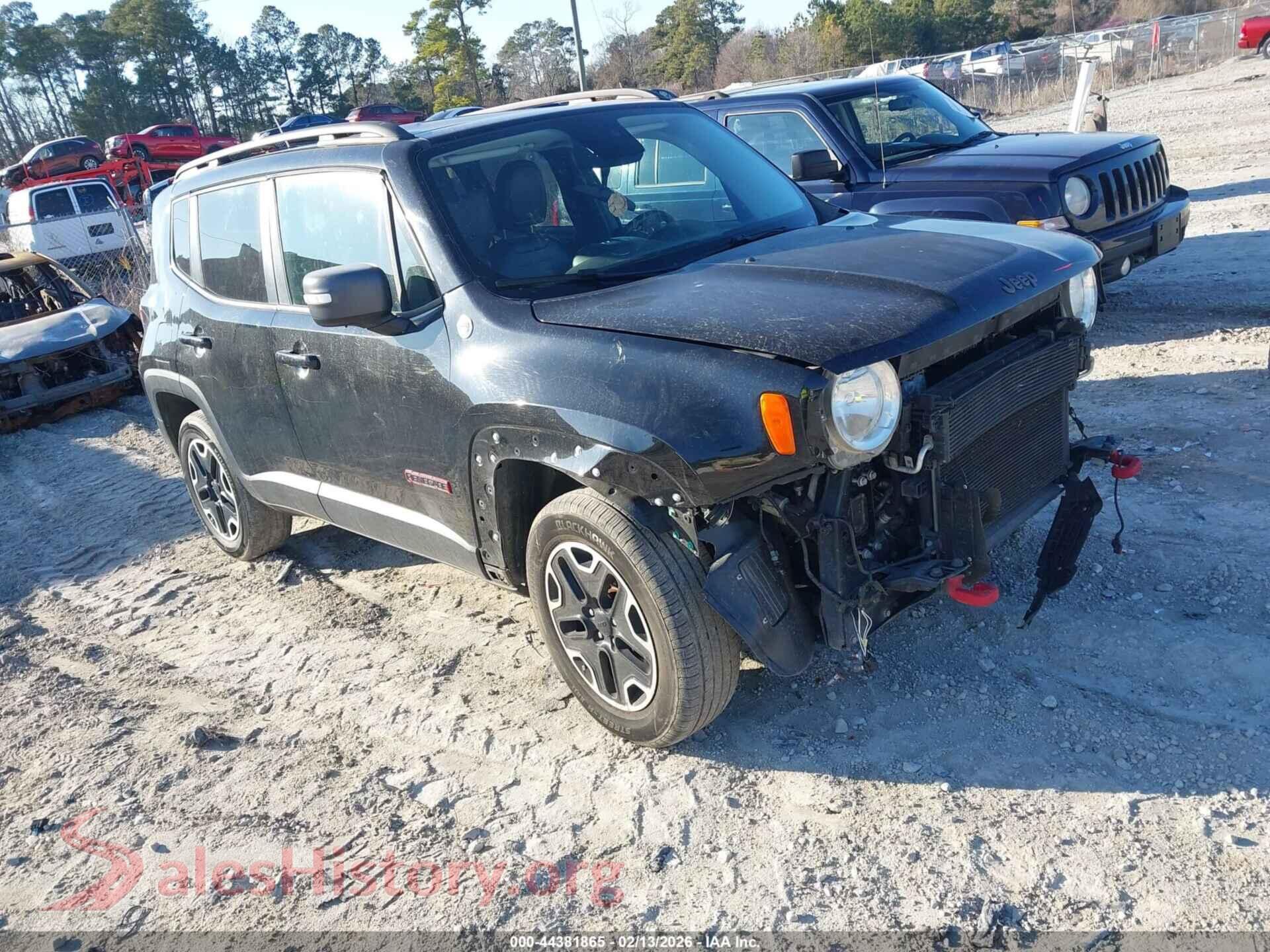 2016 JEEP RENEGADE — VIN ZACCJBCT4GPD78256