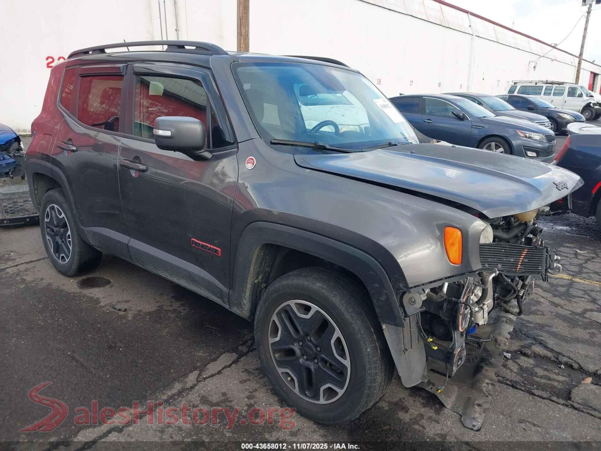 2016 JEEP RENEGADE — VIN ZACCJBCT6GPD58042
