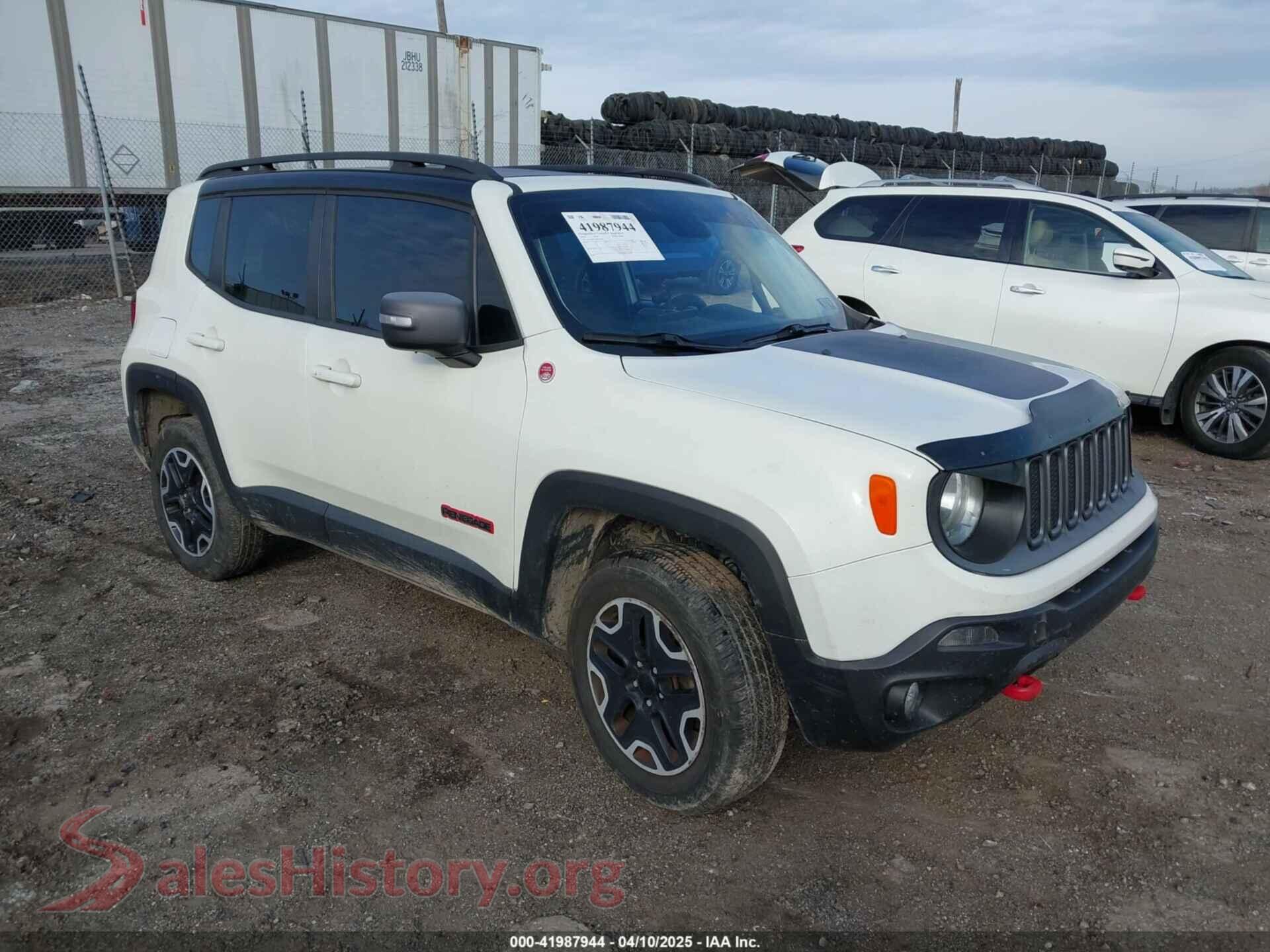 2016 JEEP RENEGADE — VIN ZACCJBCT8GPC54989