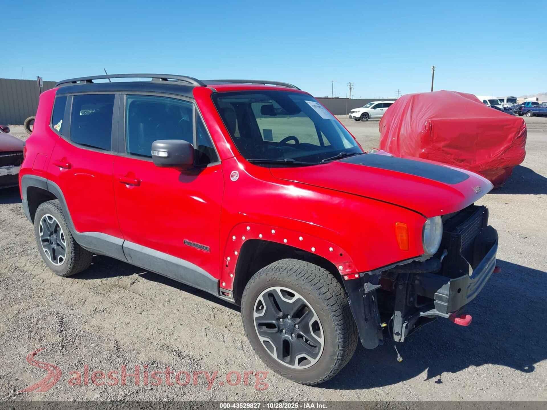 2016 JEEP RENEGADE — VIN ZACCJBCT9GPD05741