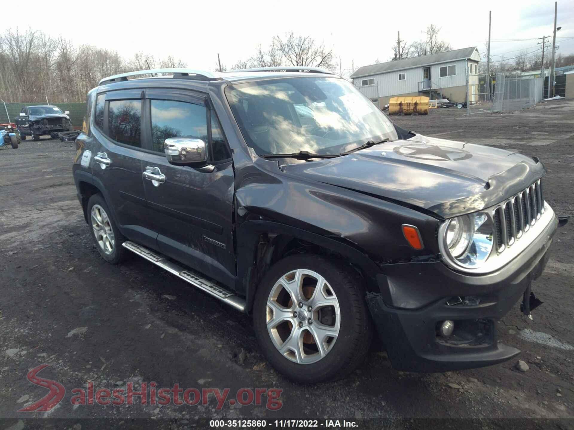 2017 JEEP RENEGADE — VIN ZACCJBDB6HPE51778