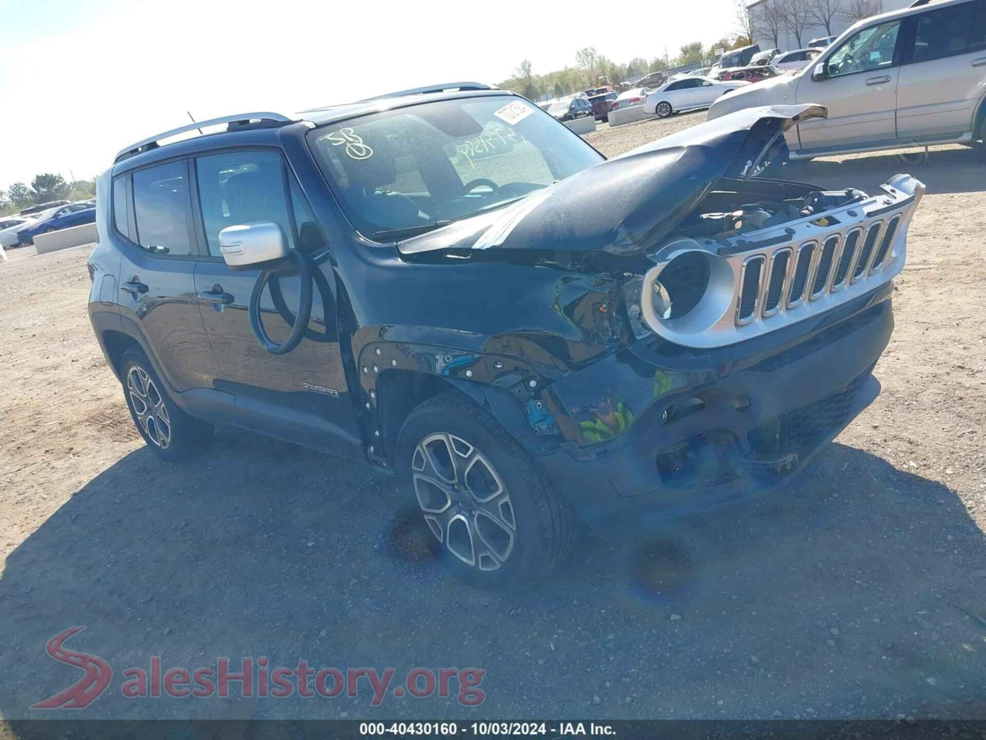 2016 JEEP RENEGADE — VIN ZACCJBDT6GPD52272