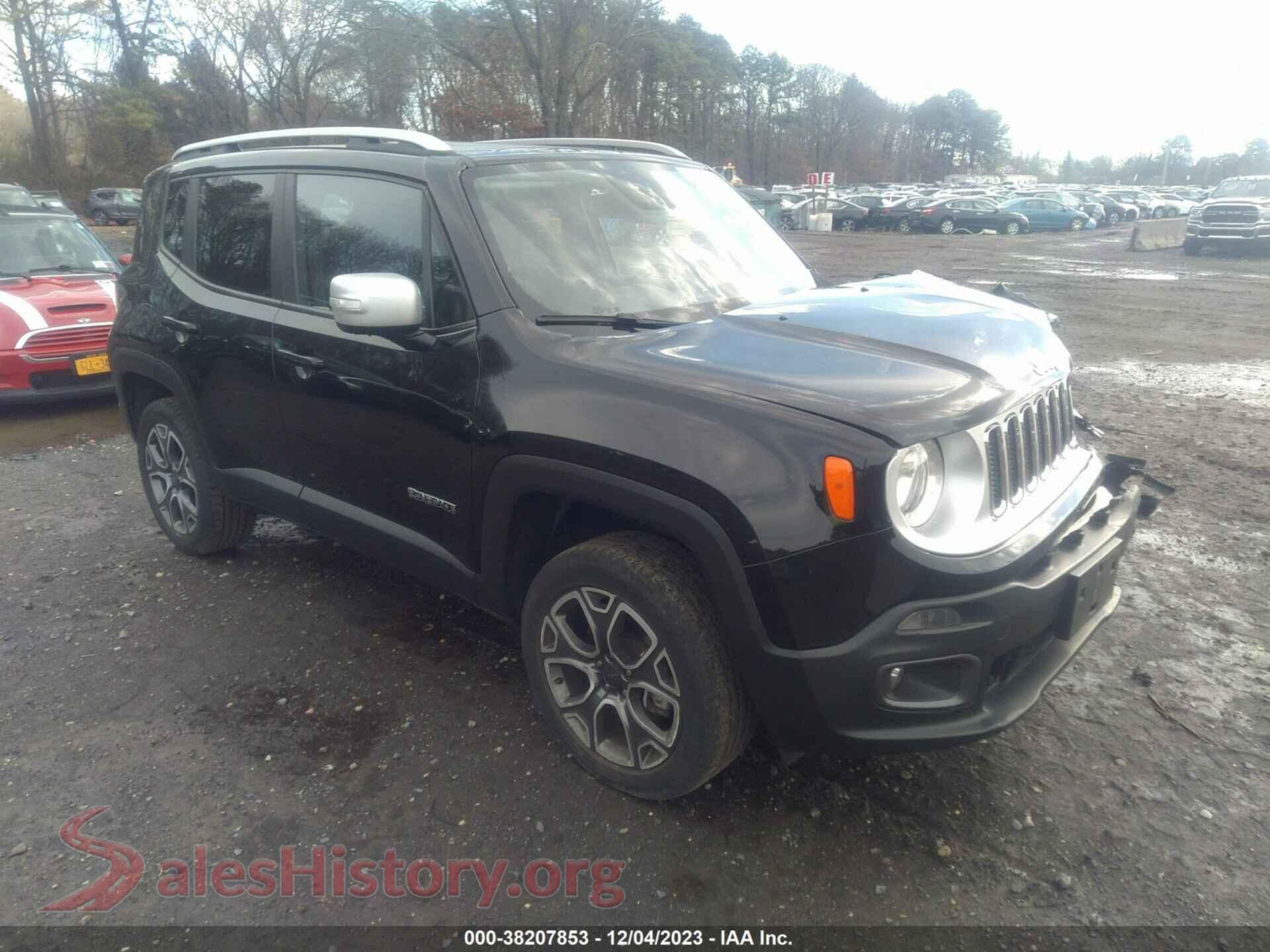 2016 JEEP RENEGADE — VIN ZACCJBDT7GPC50298