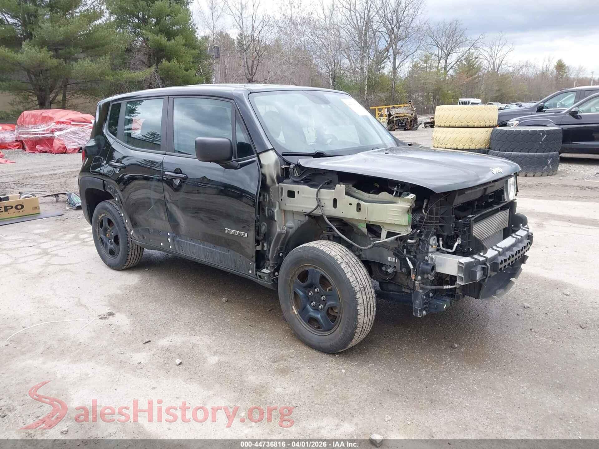 2020 JEEP RENEGADE — VIN ZACNJBAB2LPL80341