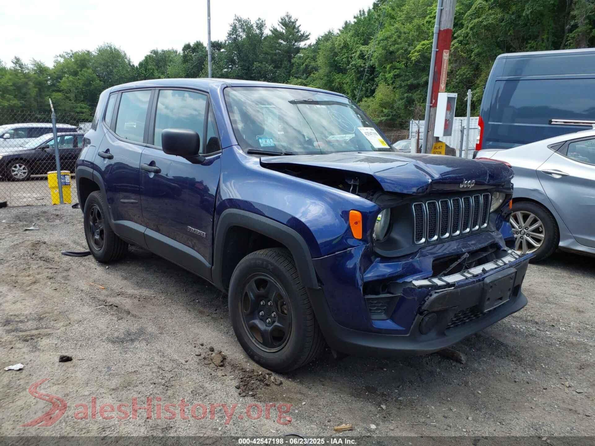 2019 JEEP RENEGADE — VIN ZACNJBAB5KPK27032