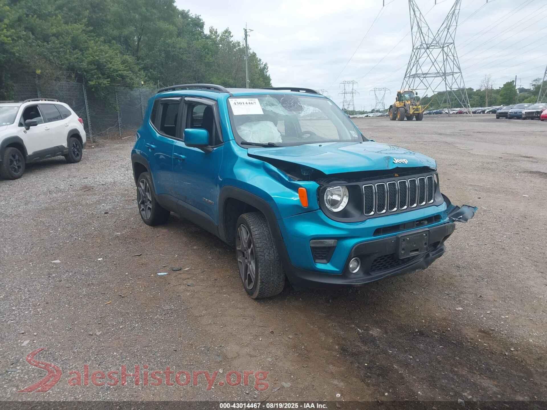 2020 JEEP RENEGADE — VIN ZACNJBBB5LPL91428