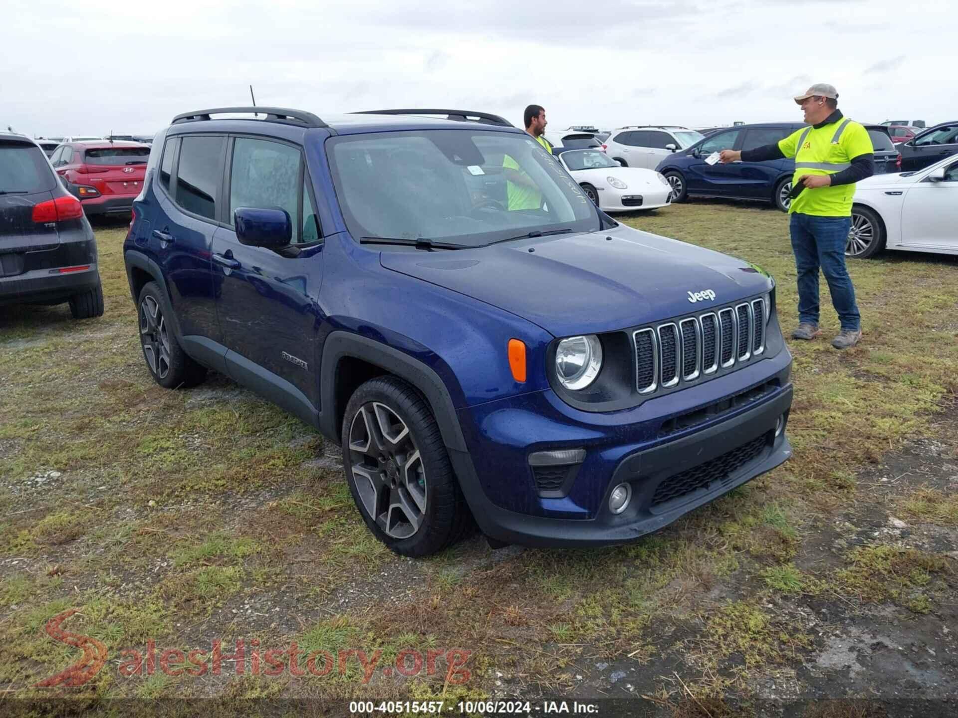 2021 JEEP RENEGADE — VIN ZACNJCBB6MPM72316