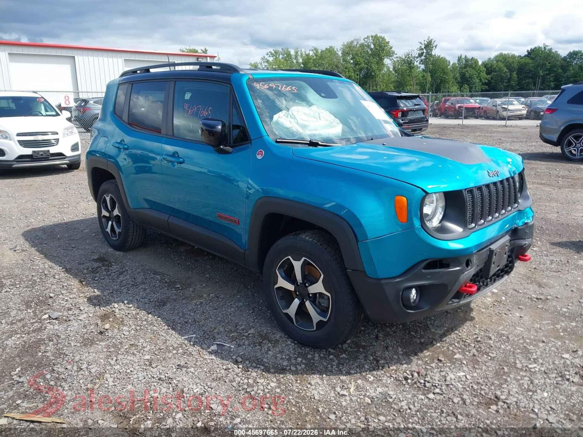 2022 JEEP RENEGADE — VIN ZACNJDC1XNPN72500