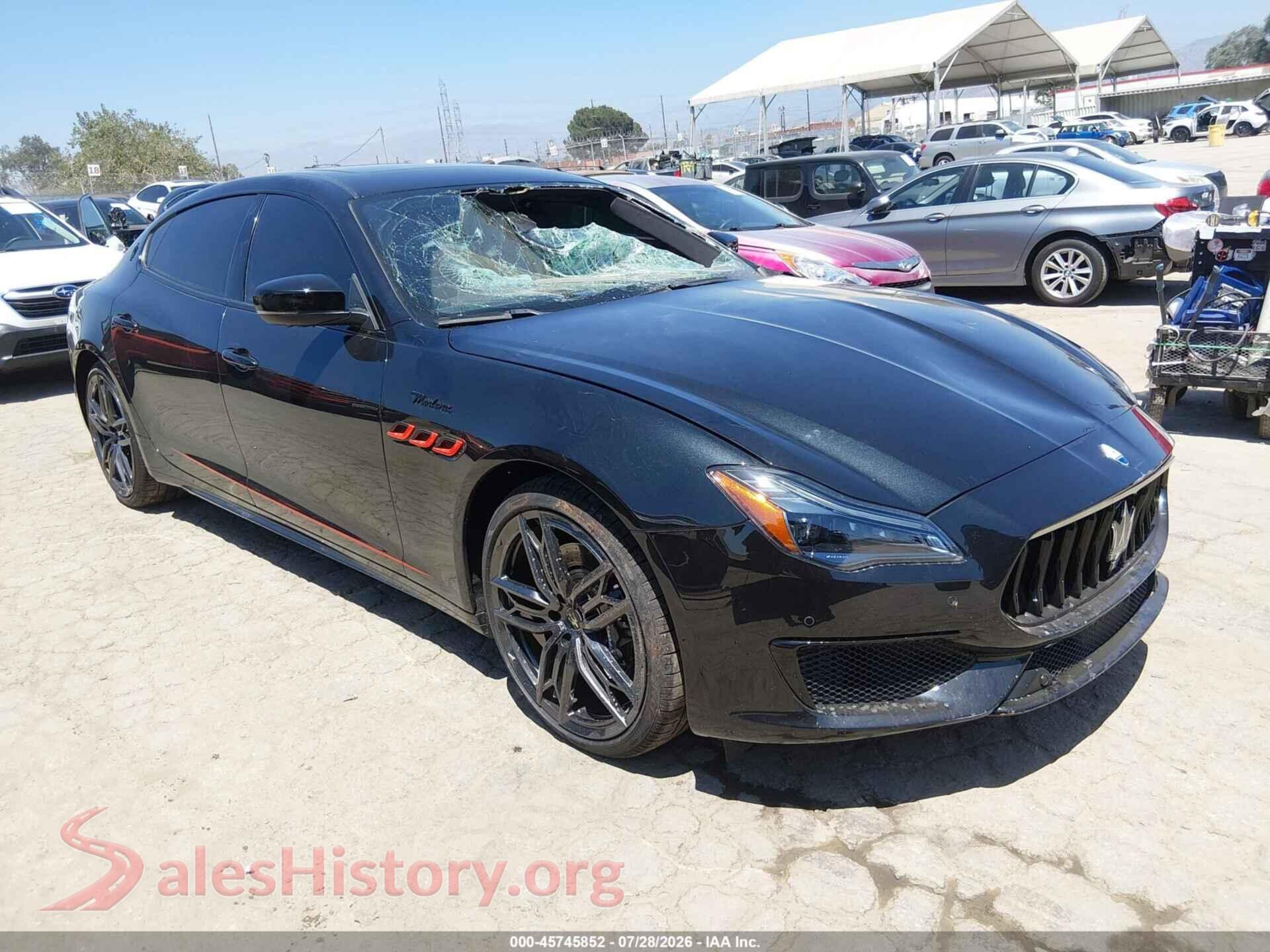 2022 MASERATI QUATTROPORTE — VIN ZAM56YRM0N1383640