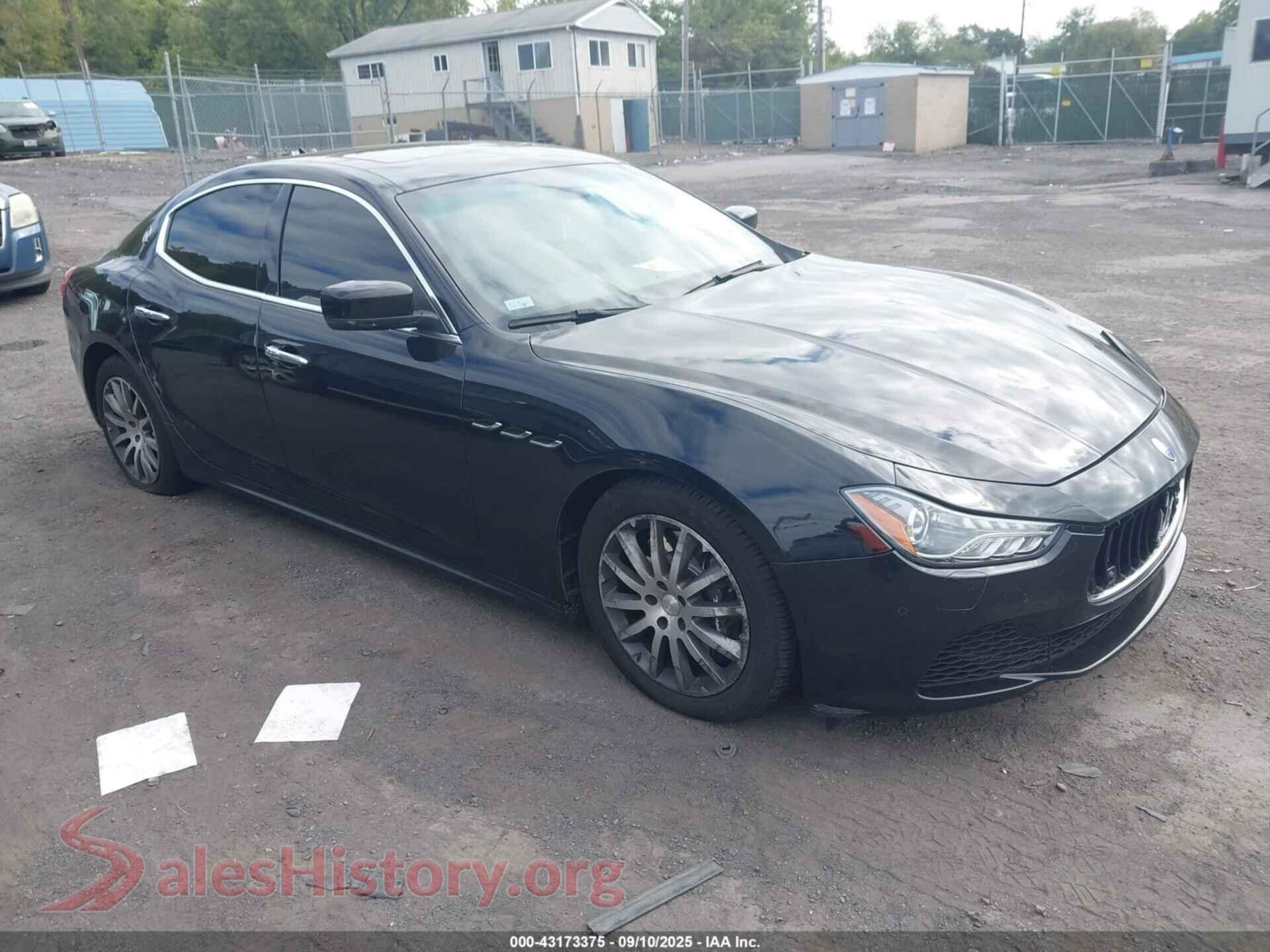 2014 MASERATI GHIBLI — VIN ZAM57RTA1E1087706