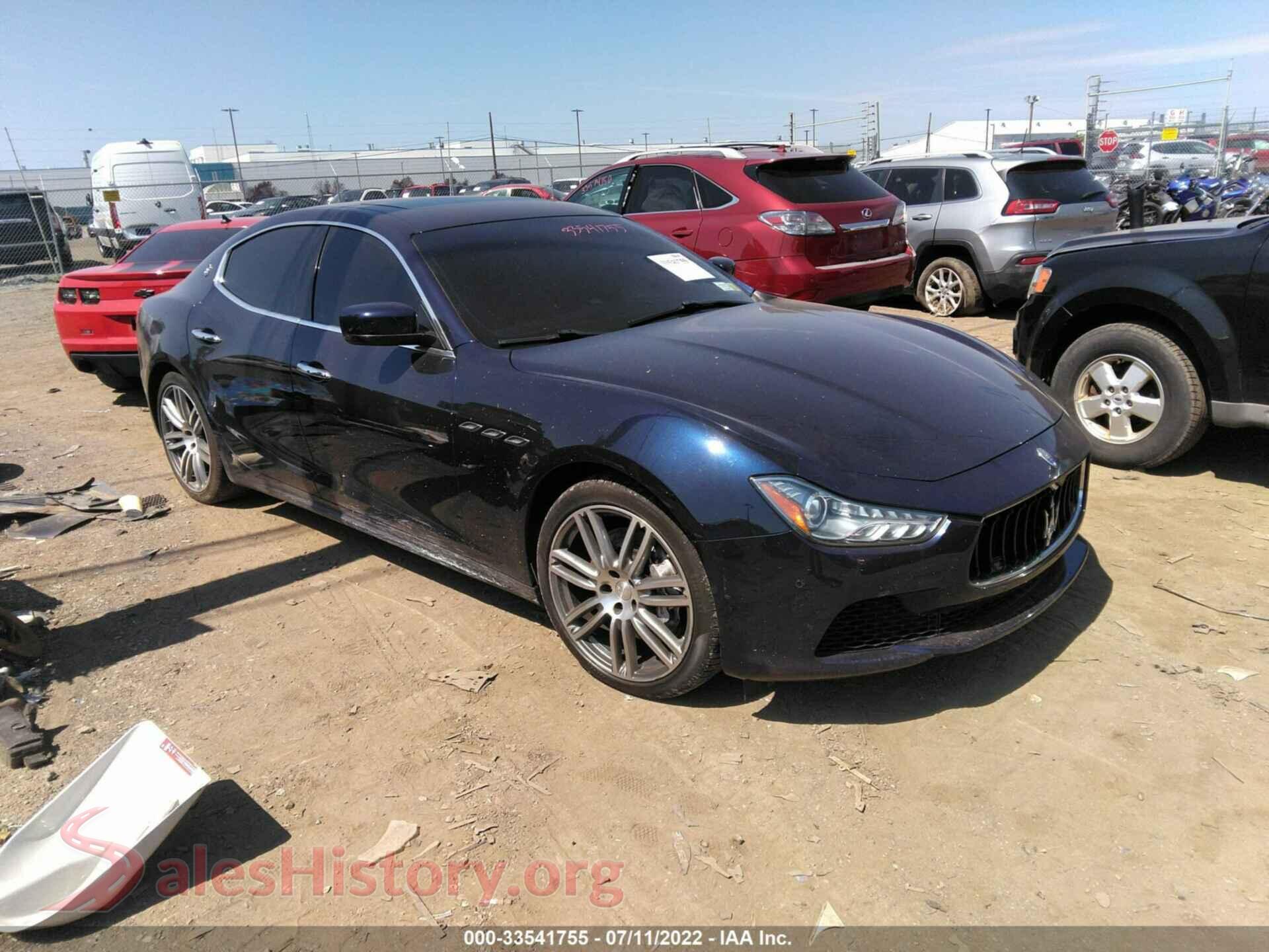 2014 MASERATI GHIBLI — VIN ZAM57RTA4E1126675