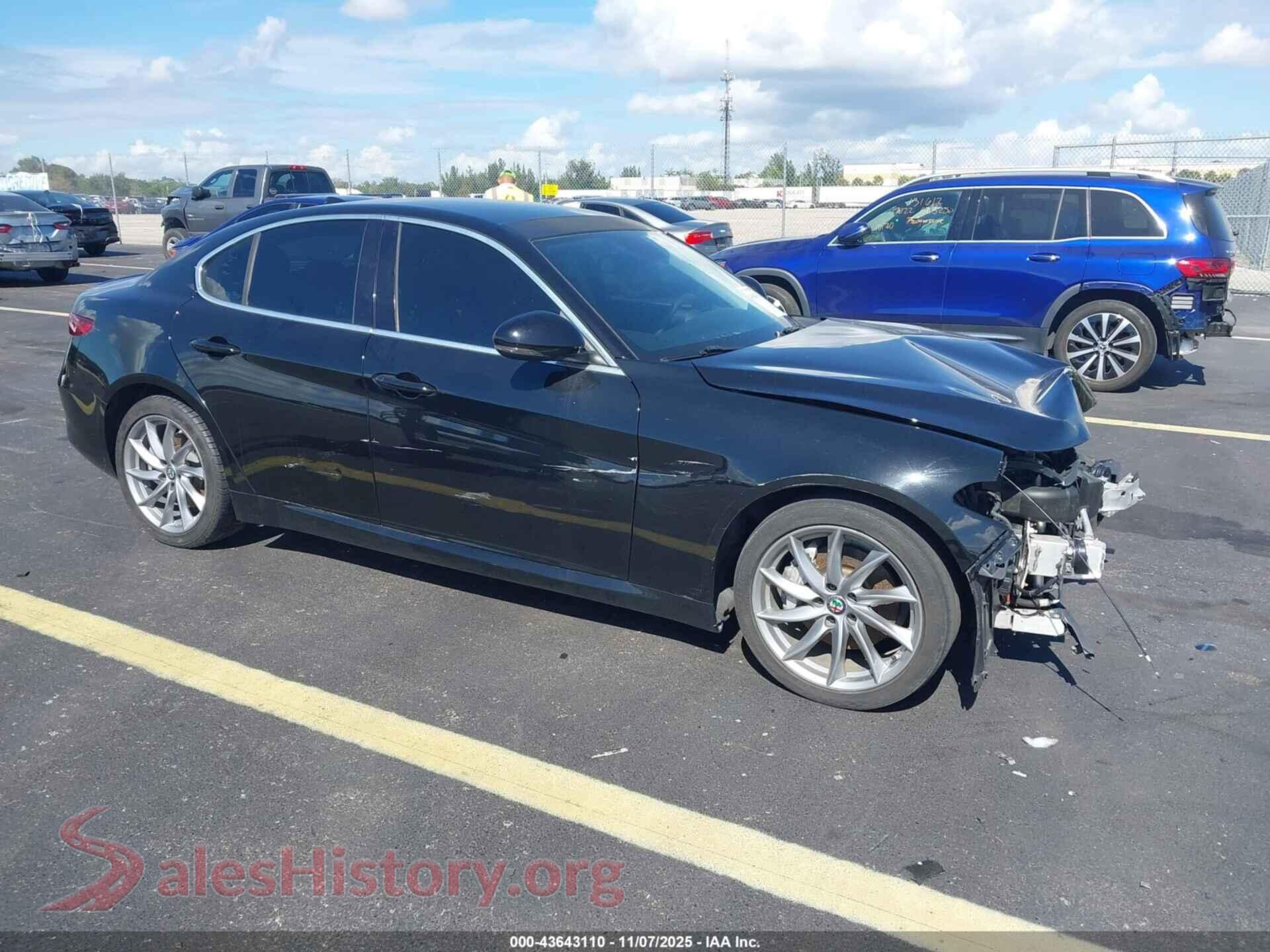 2018 ALFA ROMEO GIULIA — VIN ZARFAEBN1J7580516