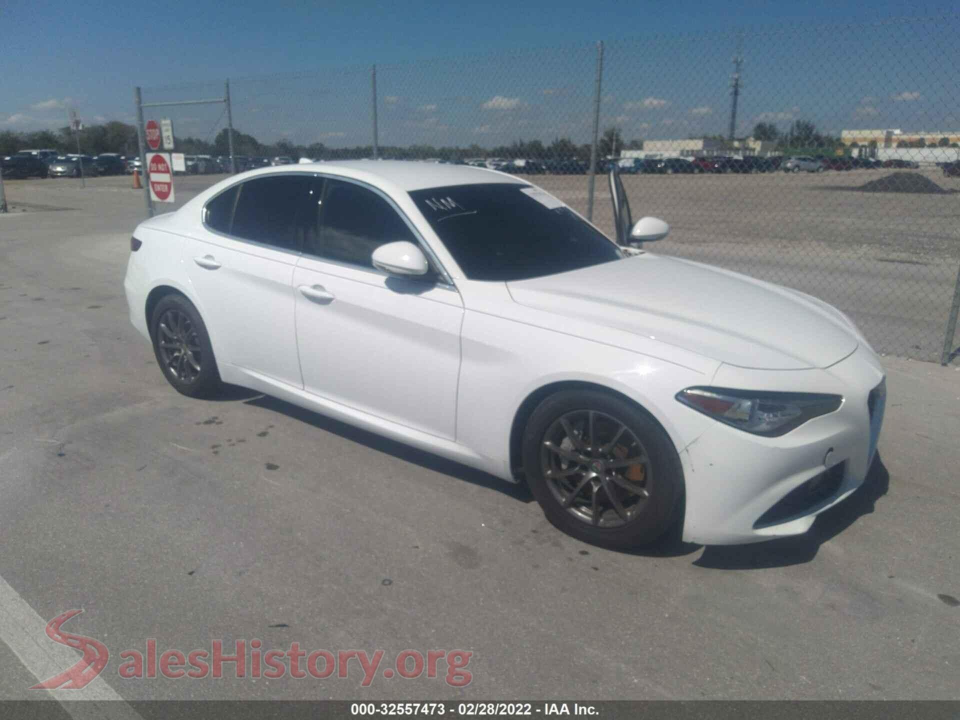 2018 ALFA ROMEO GIULIA — VIN ZARFAEBN2J7570500