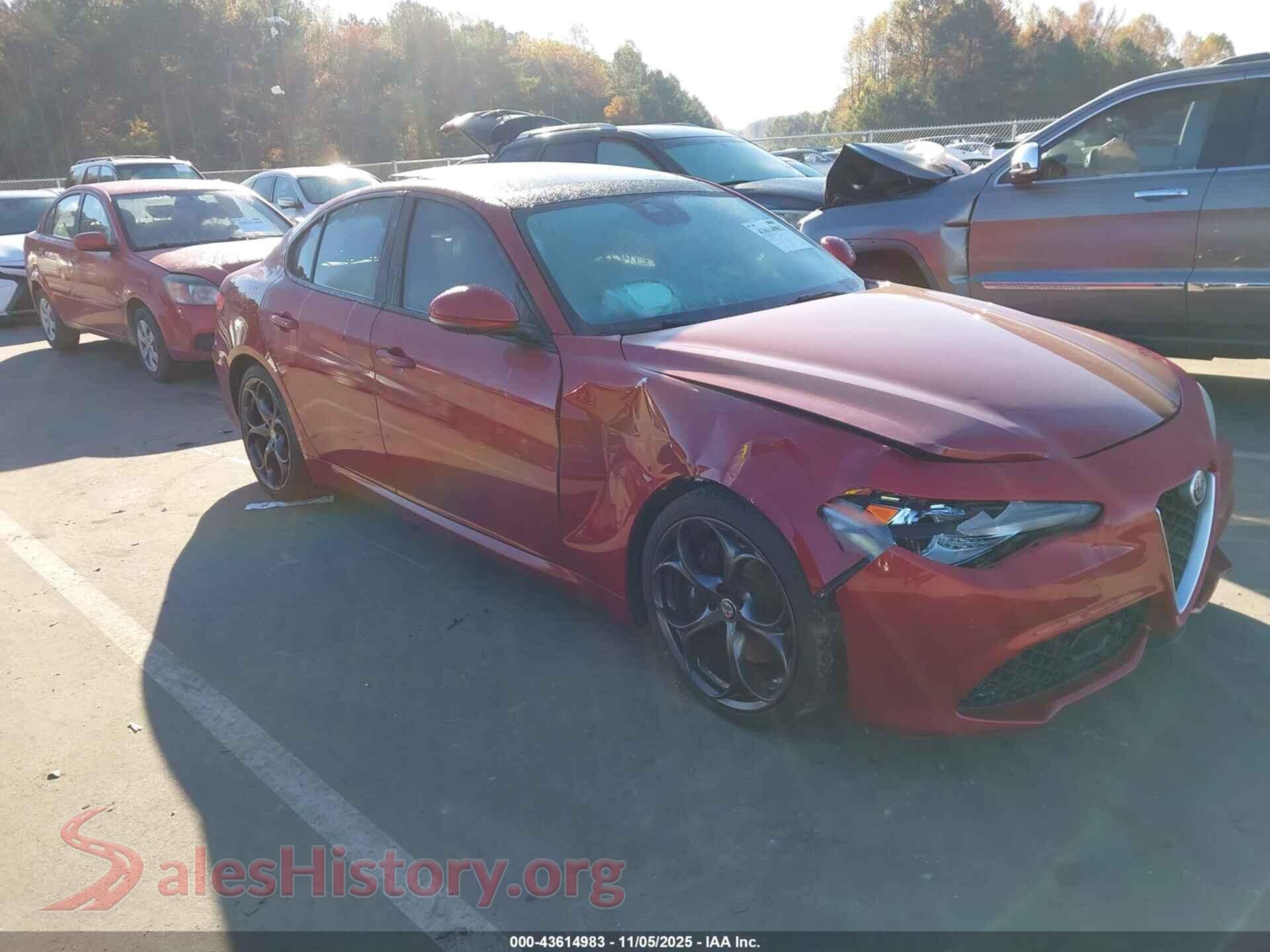 2018 ALFA ROMEO GIULIA — VIN ZARFAECN6J7563774