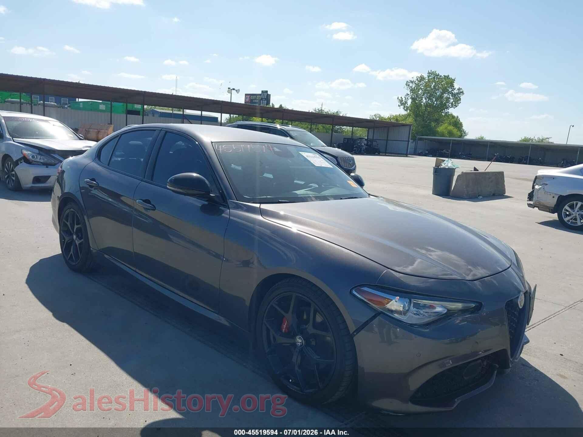 2020 ALFA ROMEO GIULIA — VIN ZARFAMAN6L7629871