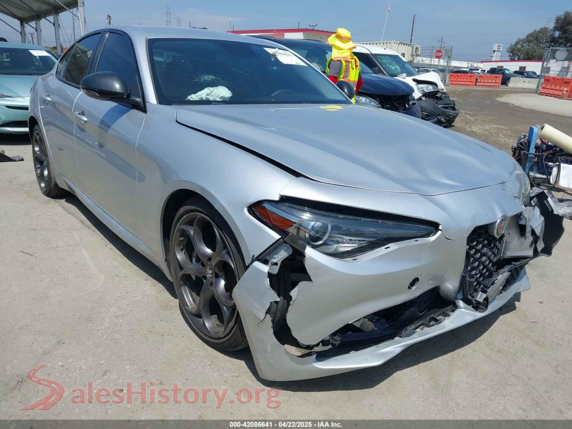 2019 ALFA ROMEO GIULIA — VIN ZARFAMAN7K7609854