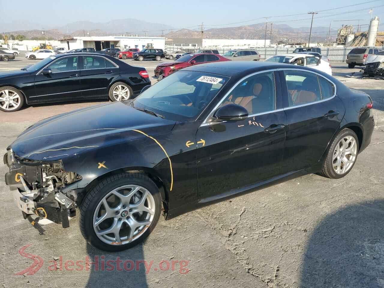 2019 ALFA ROMEO GIULIA — VIN ZARFAMBN2K7605032