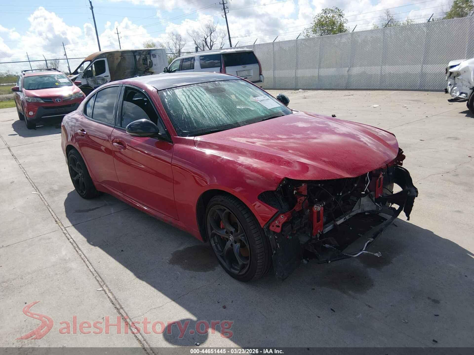 2021 ALFA ROMEO GIULIA — VIN ZARFAMBN6M7649361