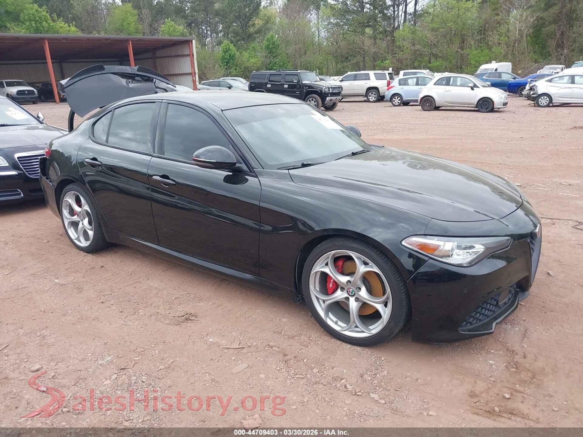 2020 ALFA ROMEO GIULIA — VIN ZARFAMBN7L7630543