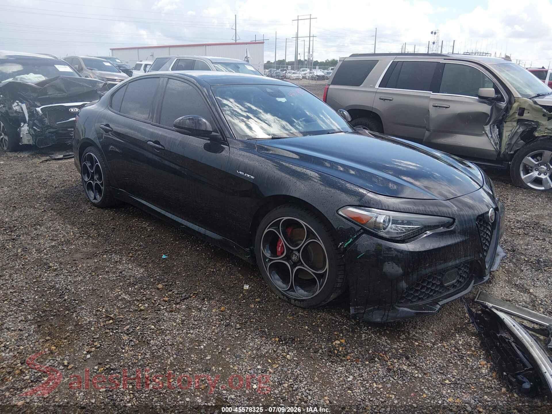 2022 ALFA ROMEO GIULIA — VIN ZARFAMBN8N7662923